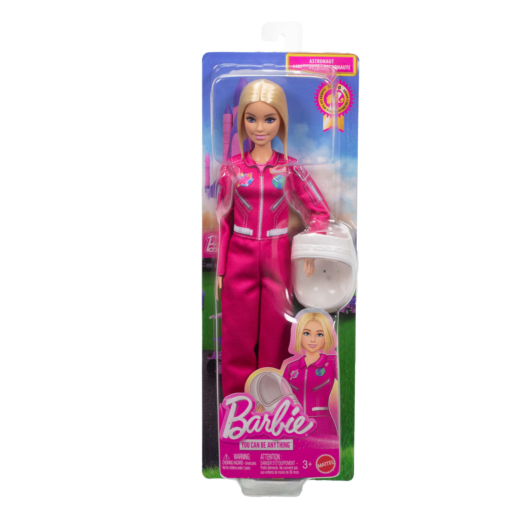Çıkarılabilir uzay kıyafeti ve kaskıyla Barbie Kariyer Bebekleri astronot bebek ve aksesuar
