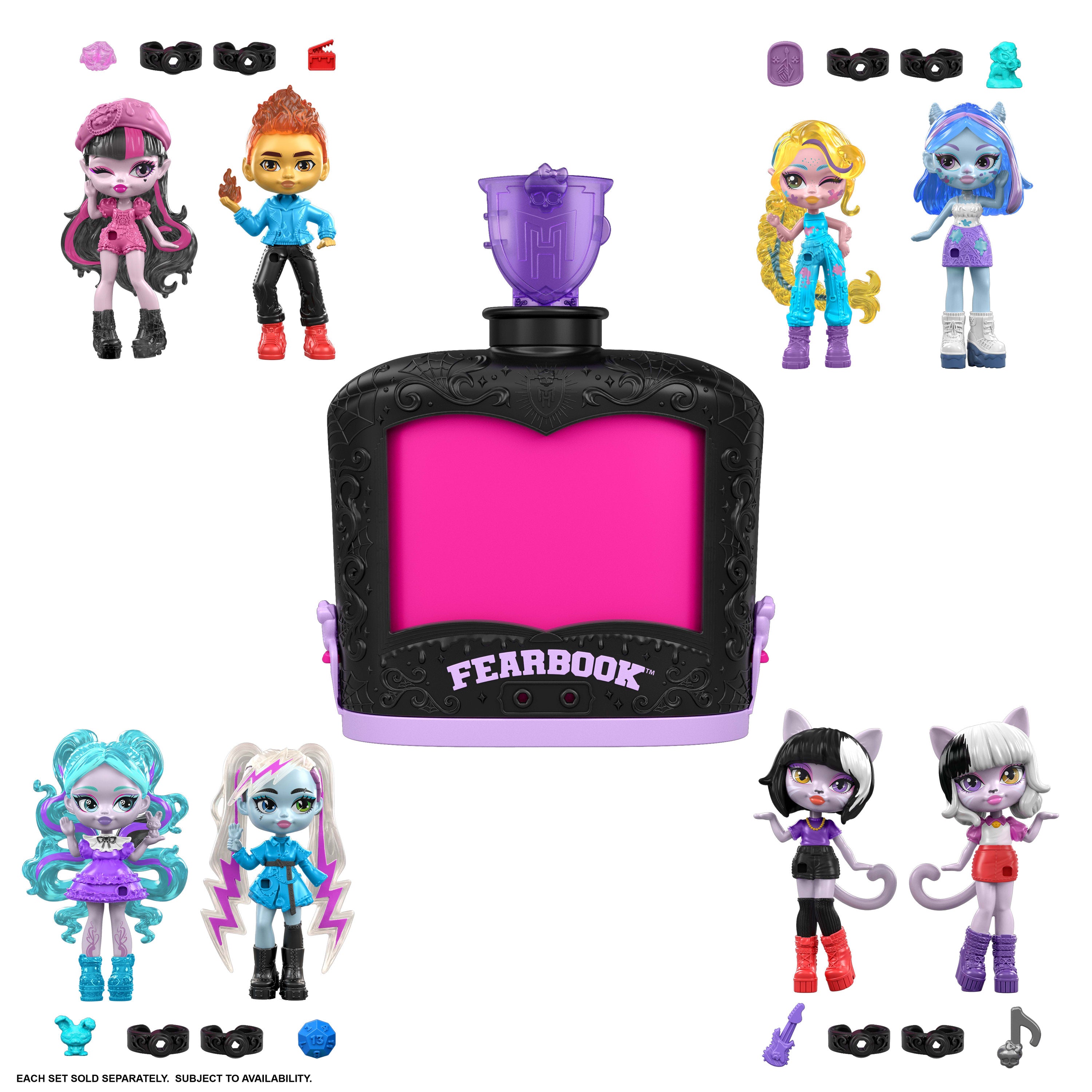 Monster High Mini İksirler Gizemli Günlük 2'li mini bebek paketi, sürpriz figürler (Karakterler çeşitlilik gösterebilir)