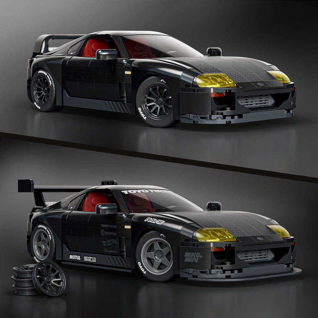 Mattel Brick Shop Hot Wheels '94 Toyota Supra MkIV Yapım Seti (824 Parça)
