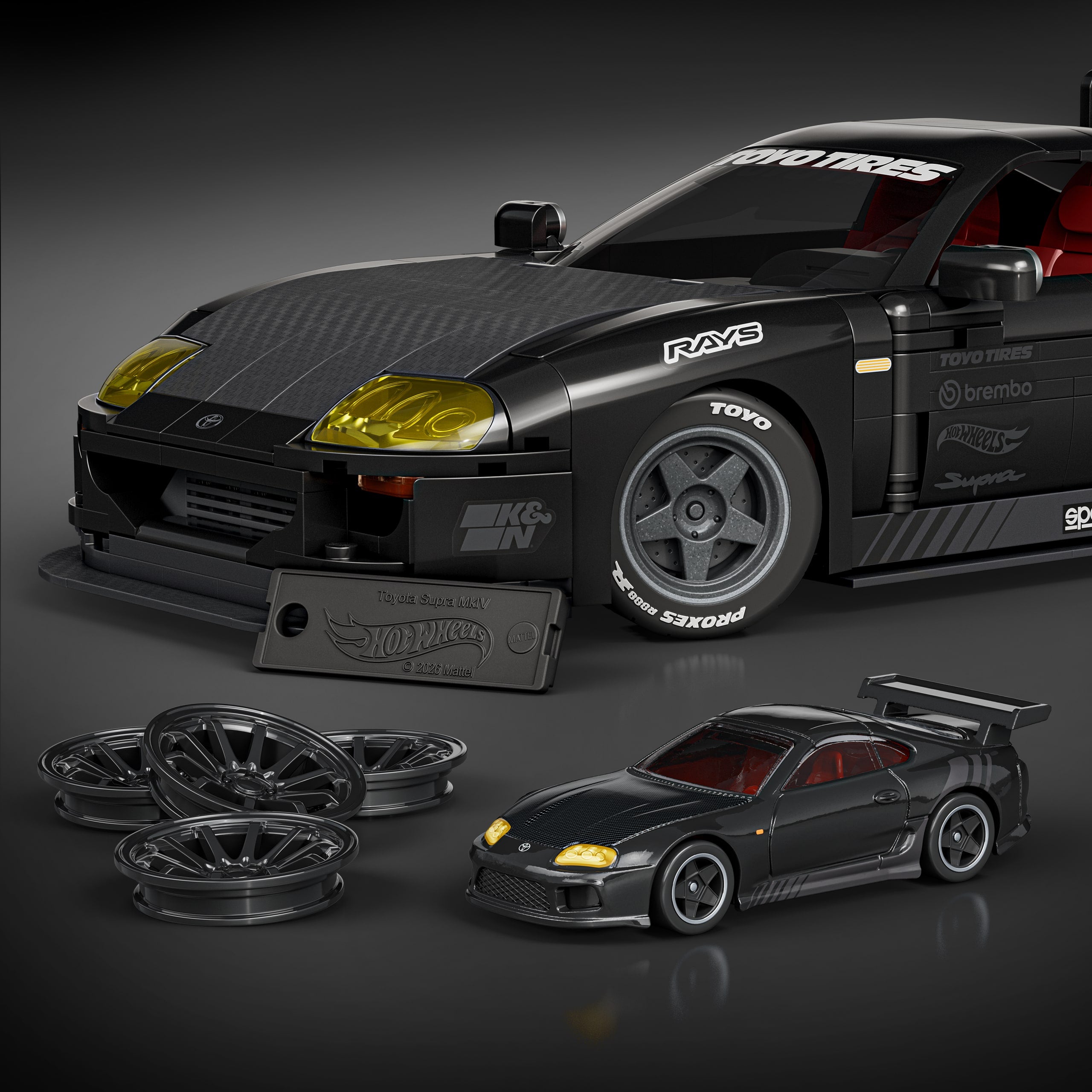 Mattel Brick Shop Hot Wheels '94 Toyota Supra MkIV Yapım Seti (824 Parça)