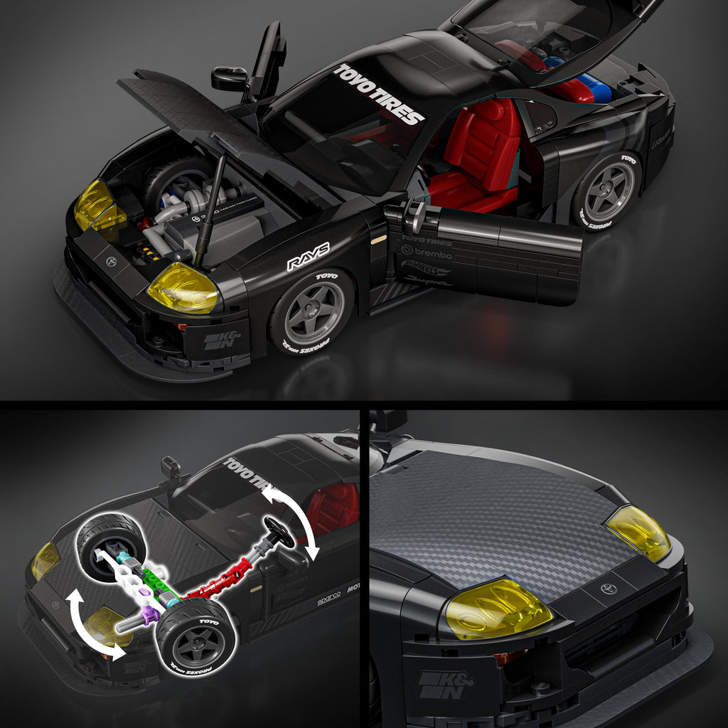 Mattel Brick Shop Hot Wheels '94 Toyota Supra MkIV Yapım Seti (824 Parça)
