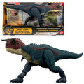 Koşan ve kükreyen Jurassic World Carnotaurus dinozor aksiyon figürü ve dijital oyun