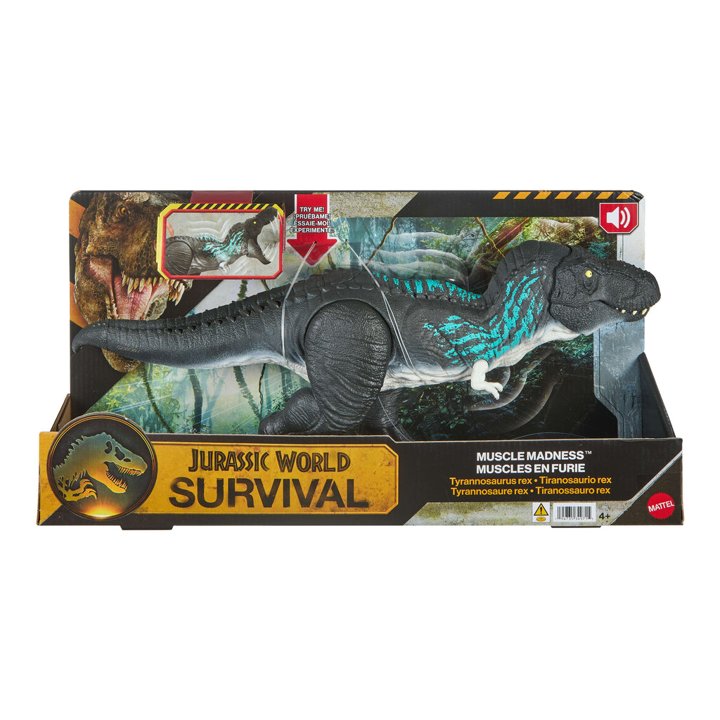 Jurassic World Güçlü T-Rex Figürü, büyüyen ve kükreyen T-Rex