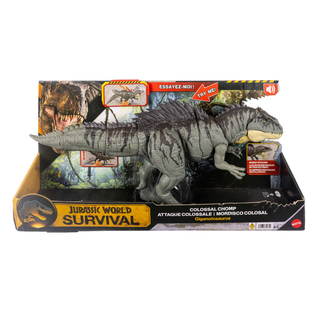 Jurassic World Colossal Chomp Giganotosaurus Figürü