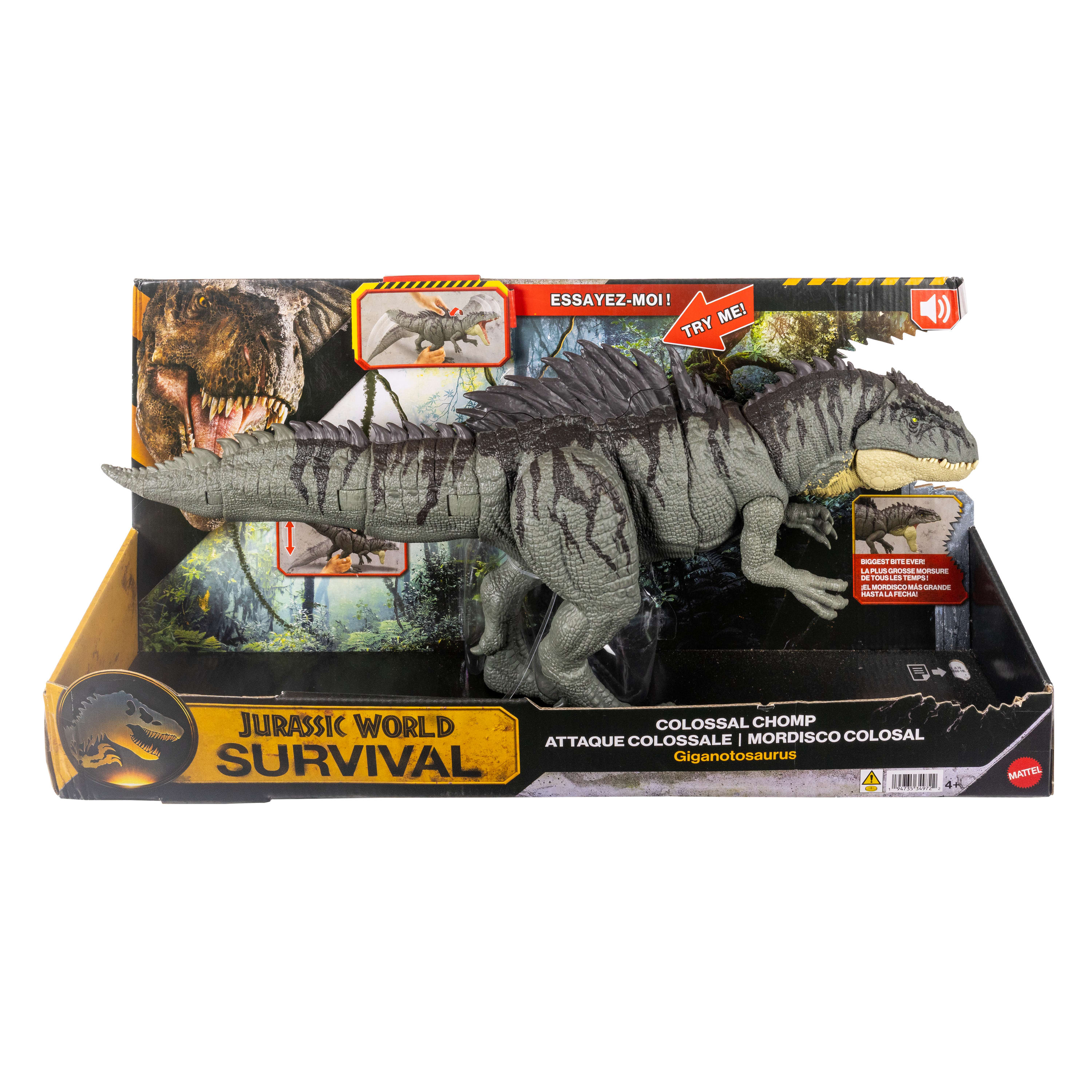 Jurassic World Colossal Chomp Giganotosaurus Figürü