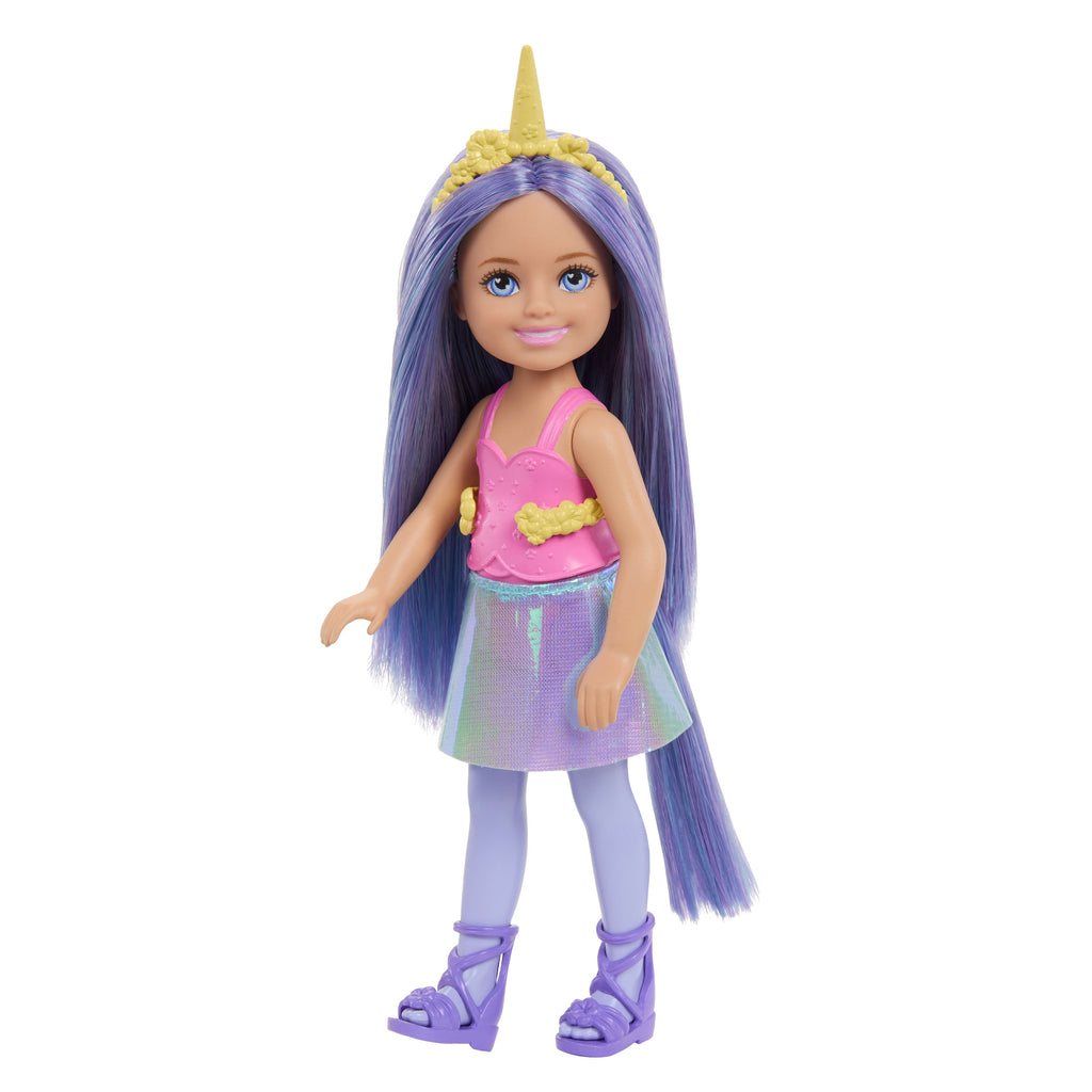 Barbie Chelsea bebekler, deniz kızı, tek boynuzlu at veya prenses stili için aksesuarlar (Stiller çeşitlilik gösterebilir)