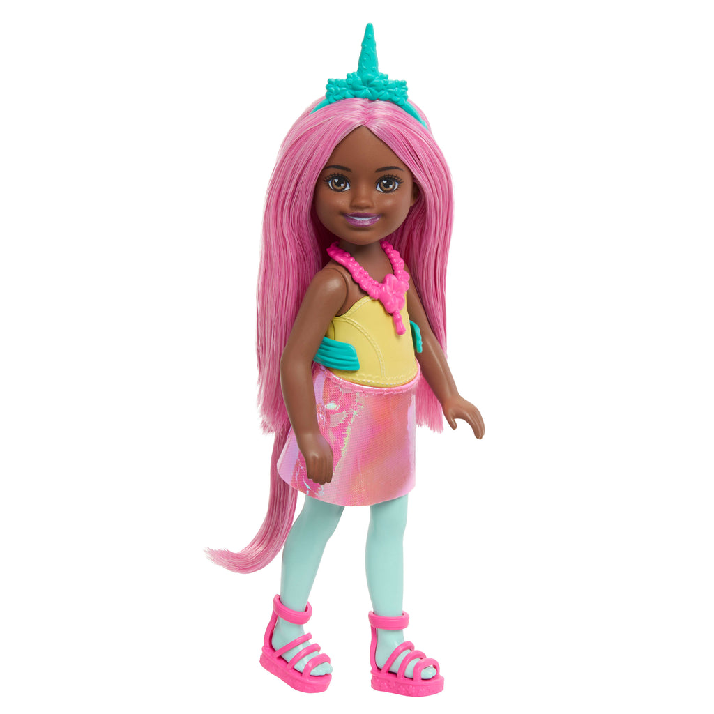 Barbie Chelsea bebekler, deniz kızı, tek boynuzlu at veya prenses stili için aksesuarlar (Stiller çeşitlilik gösterebilir)