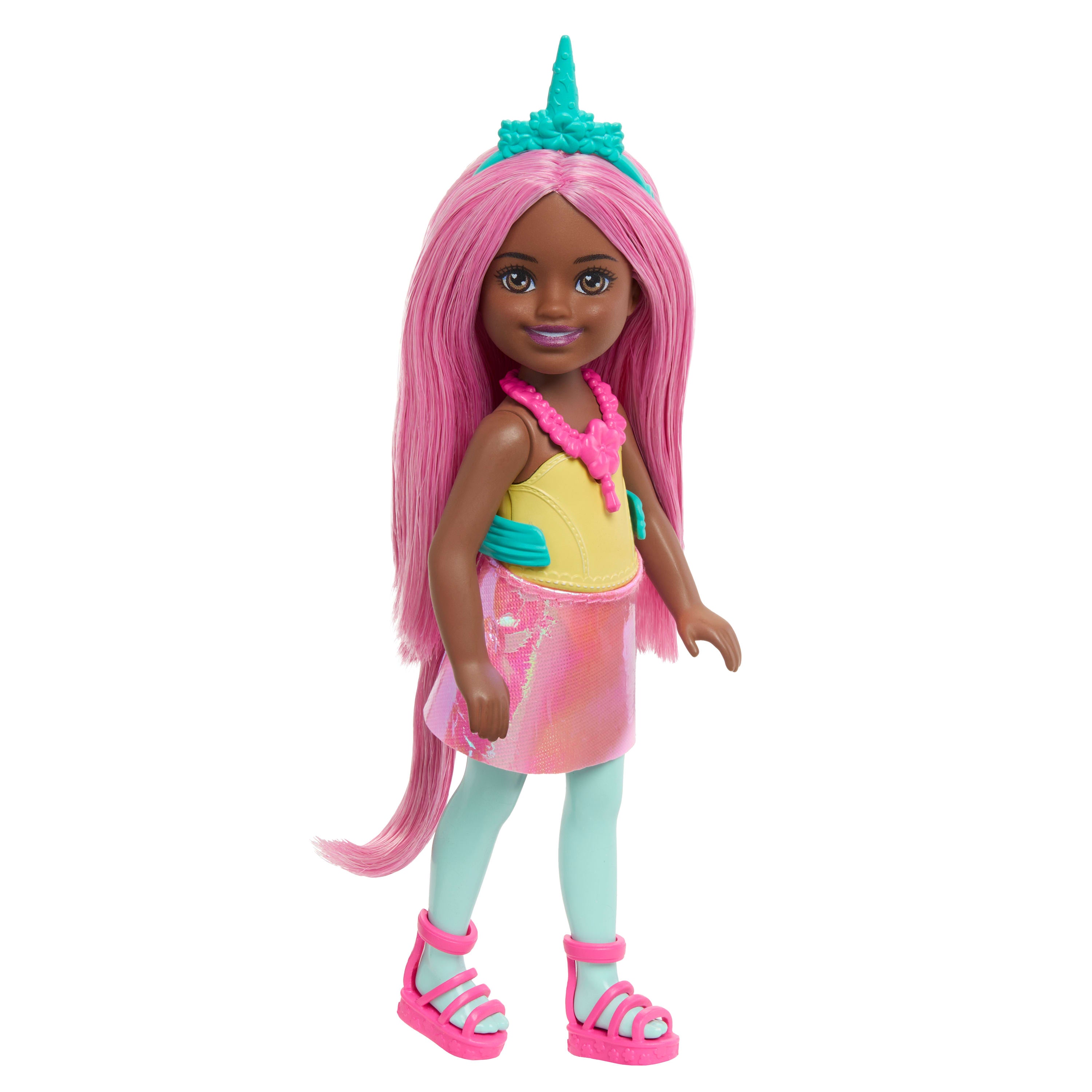 Barbie Chelsea bebekler, deniz kızı, tek boynuzlu at veya prenses stili için aksesuarlar (Stiller çeşitlilik gösterebilir)
