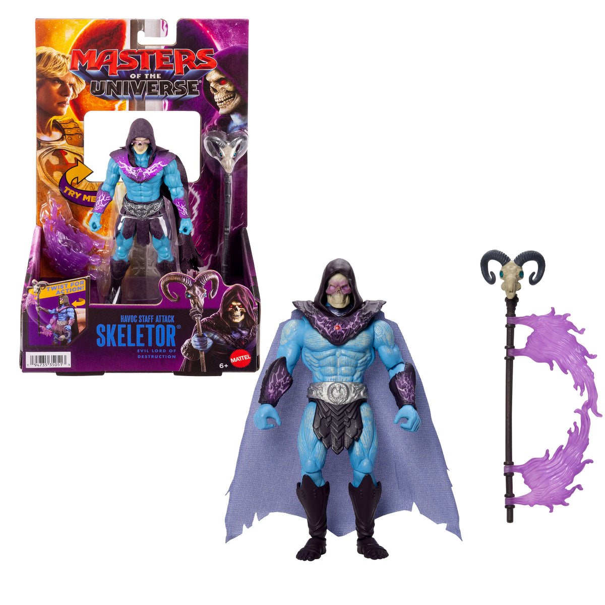 Masters of the Universe Skeletor Özel Figürü (İskelet Asası, Döndür-Bırak)