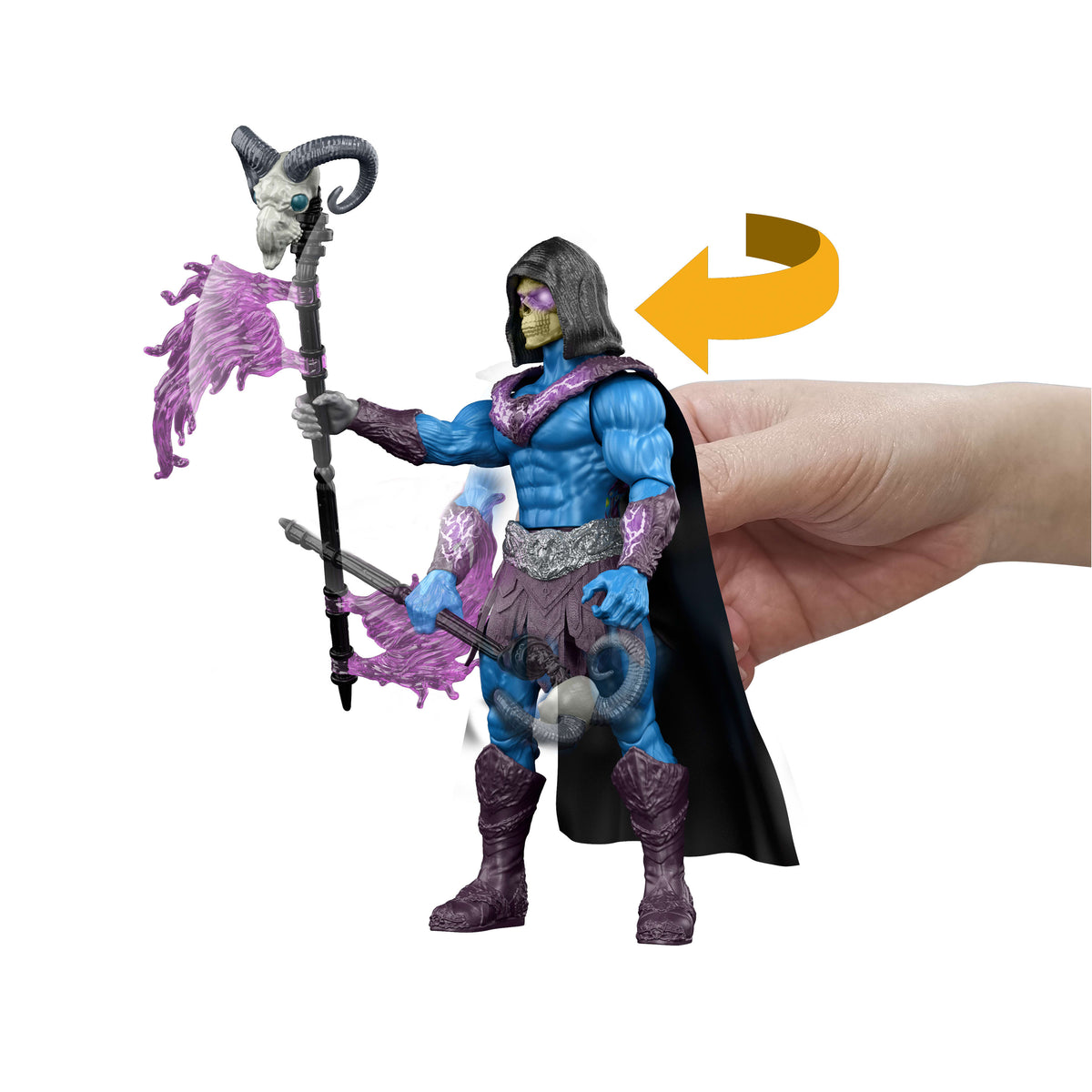 Masters of the Universe Skeletor Özel Figürü (İskelet Asası, Döndür-Bırak)