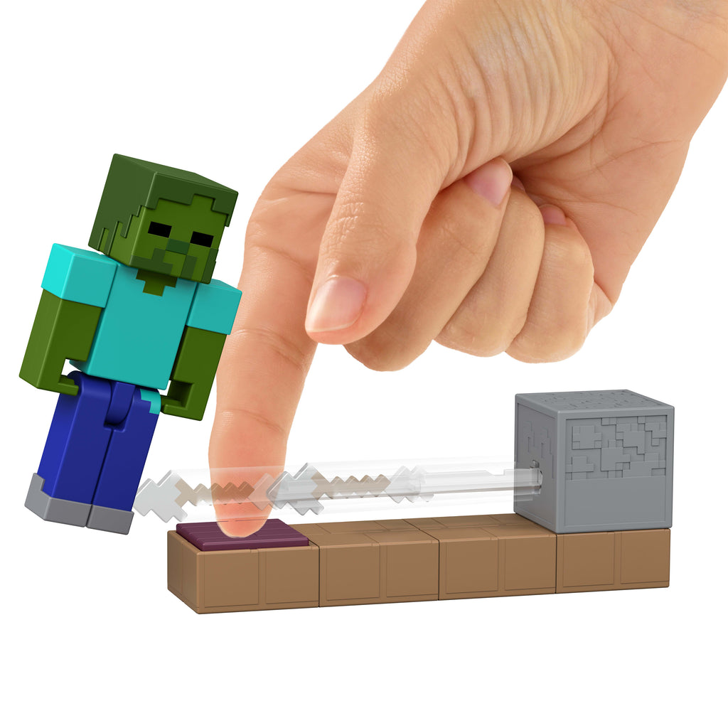Minecraft 3.25" Redstone Figür ve Mekanizma Seti, 8 cm'lik koleksiyona uygun oyuncaklar (Karakterler çeşitlilik gösterebilir)