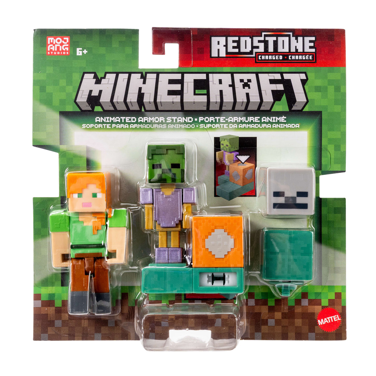 Minecraft Redstone Charged Hareketli Zırh Standı Seti (Figürlü)
