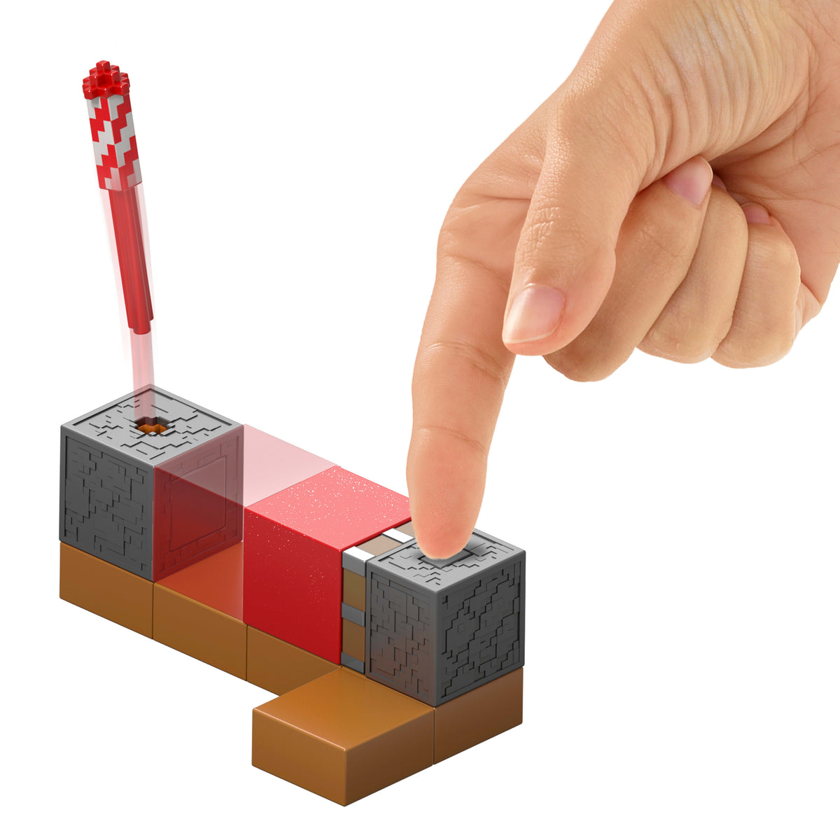 Minecraft Redstone Charged Koruyucu Havai Fişek Fırlatıcı Seti (Figürlü)