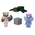 Minecraft 3.25" Figürler Hikaye Paketi, 3 aksiyon figürü, 2 aksesuar ve renk değişimi özelliği, 8 cm'lik oyuncak