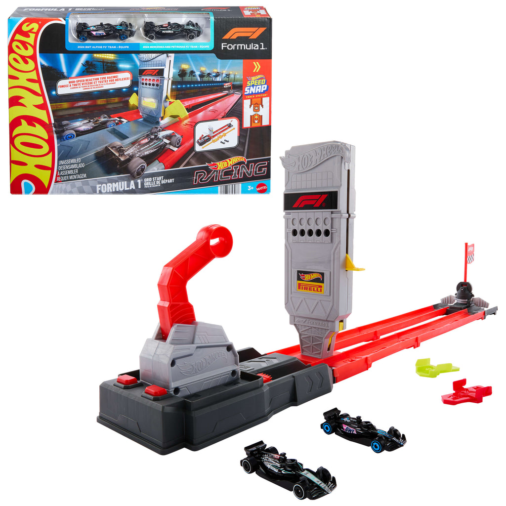 Hot Wheels Formula 1 Hızlı Başlangıç Pist Seti - 2 Metal 1:64 Ölçekli Resmi Lisanslı F1 Arabası