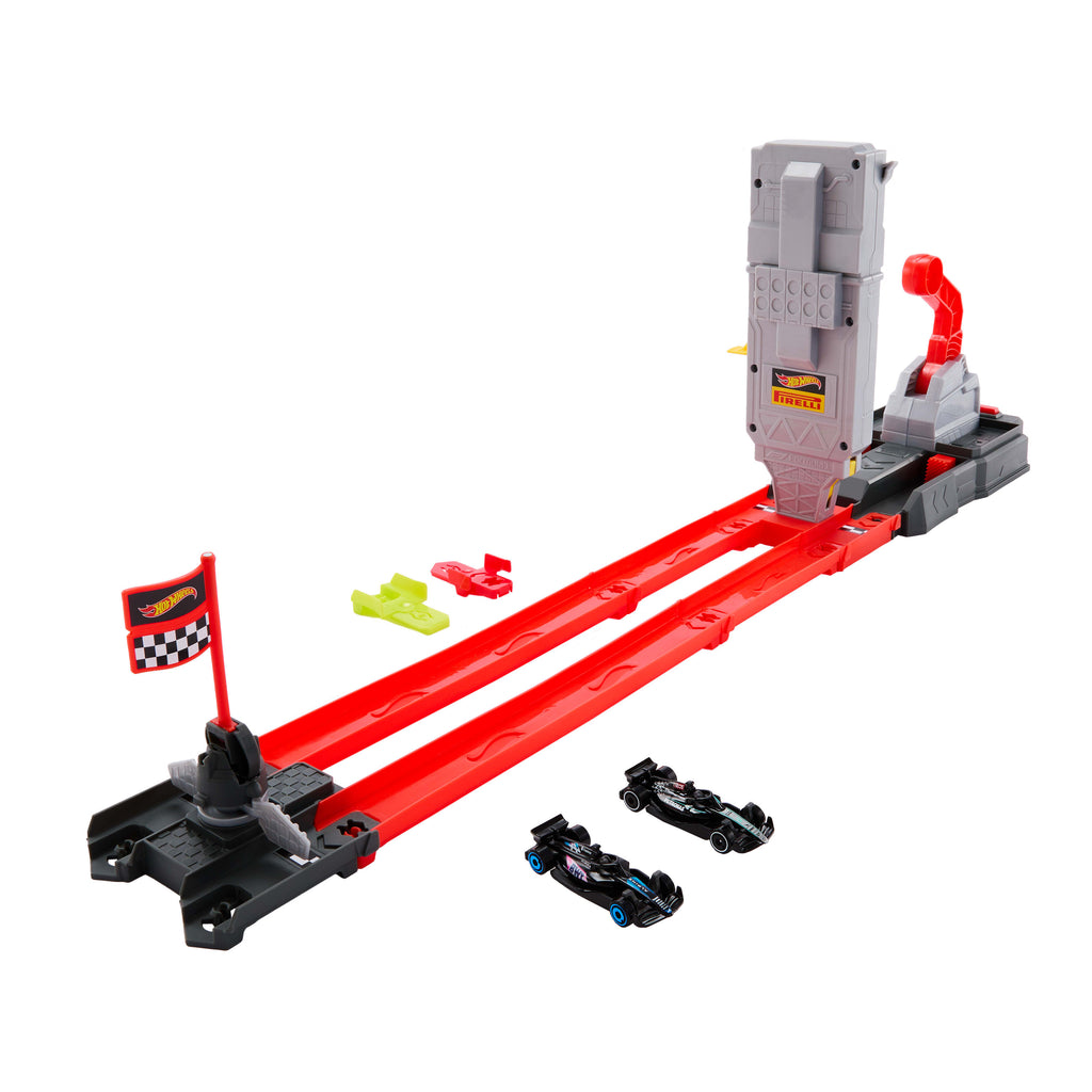 Hot Wheels Formula 1 Hızlı Başlangıç Pist Seti - 2 Metal 1:64 Ölçekli Resmi Lisanslı F1 Arabası