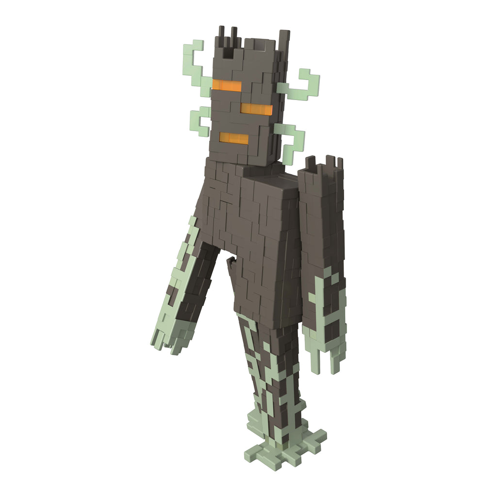 Etkileşimli ışıklar, sesler ve aksesuarı ile koleksiyona uygun 20 cm'lik Minecraft Creaking aksiyon figürü