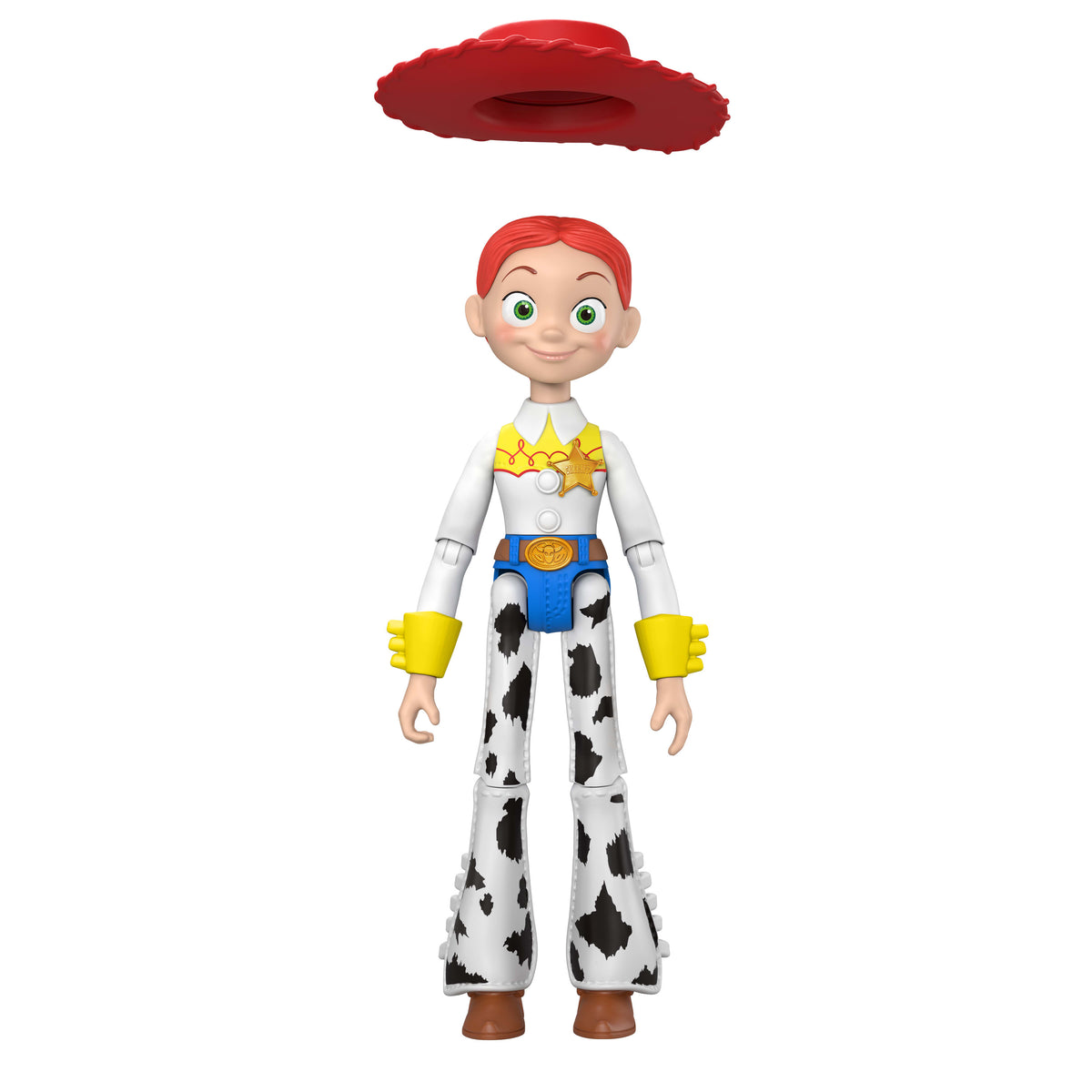 Bükülebilir eklemleri olan ve oyunlar için ideal boyutlu 22 cm'lik Disney Pixar Toy Story 5 Jessie Aksiyon Figürü