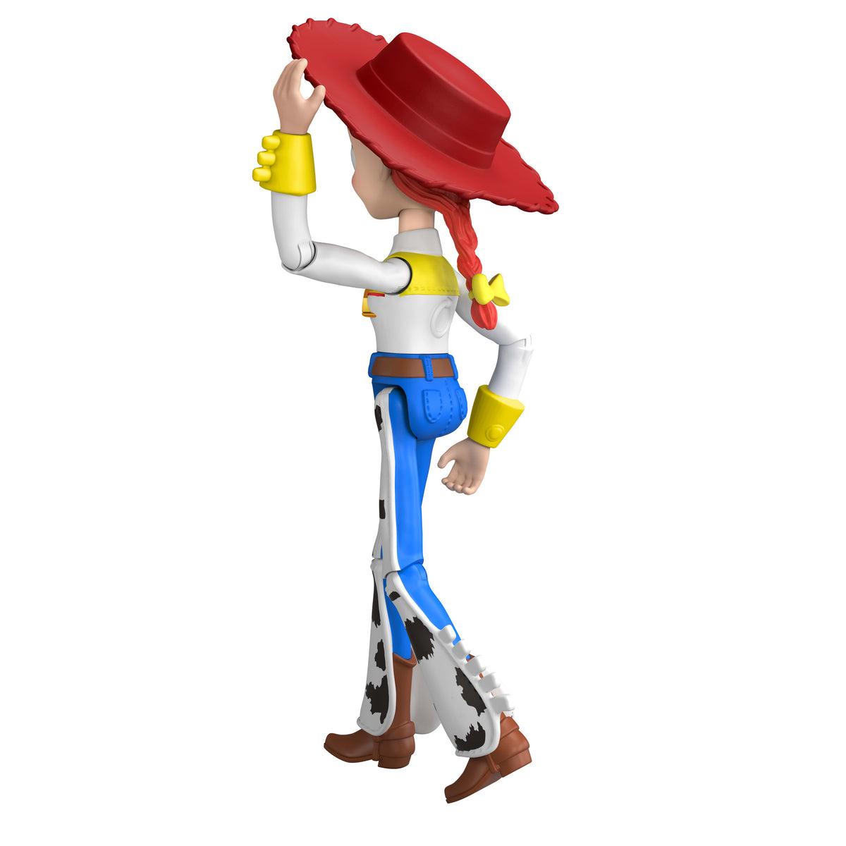 Bükülebilir eklemleri olan ve oyunlar için ideal boyutlu 22 cm'lik Disney Pixar Toy Story 5 Jessie Aksiyon Figürü