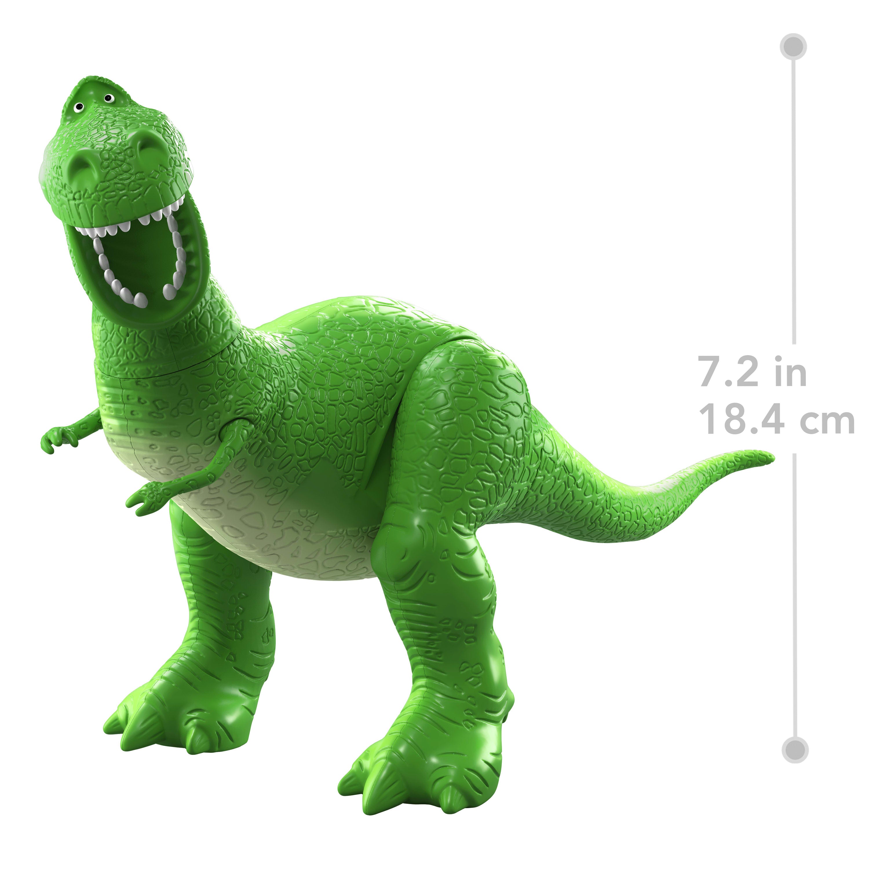 8 bükülebilir eklemi olan ve oyunlar için ideal boyutlu 18 cm'lik Disney Pixar Toy Story 5 Rex Aksiyon Figürü