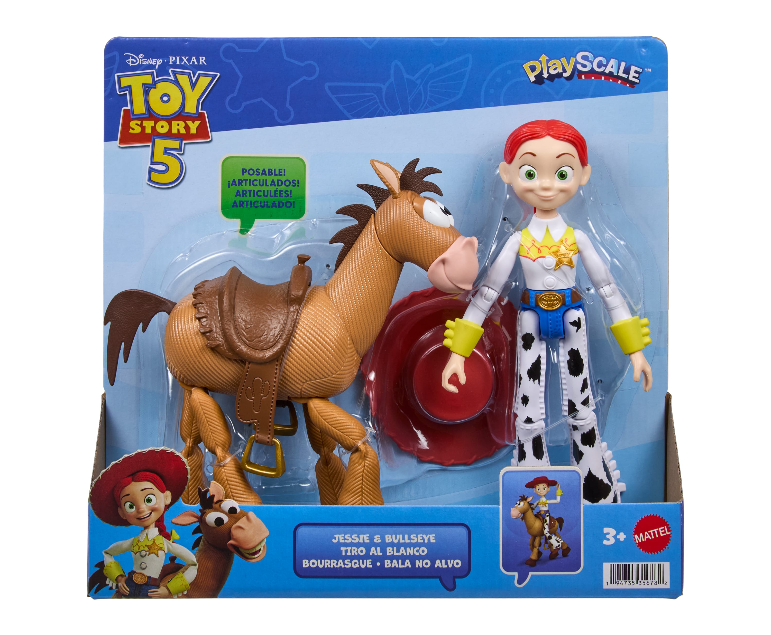 Disney ve Pixar Oyuncak Hikayesi 5 Jessie ve Bullseye aksiyon figürleri 2'li paket