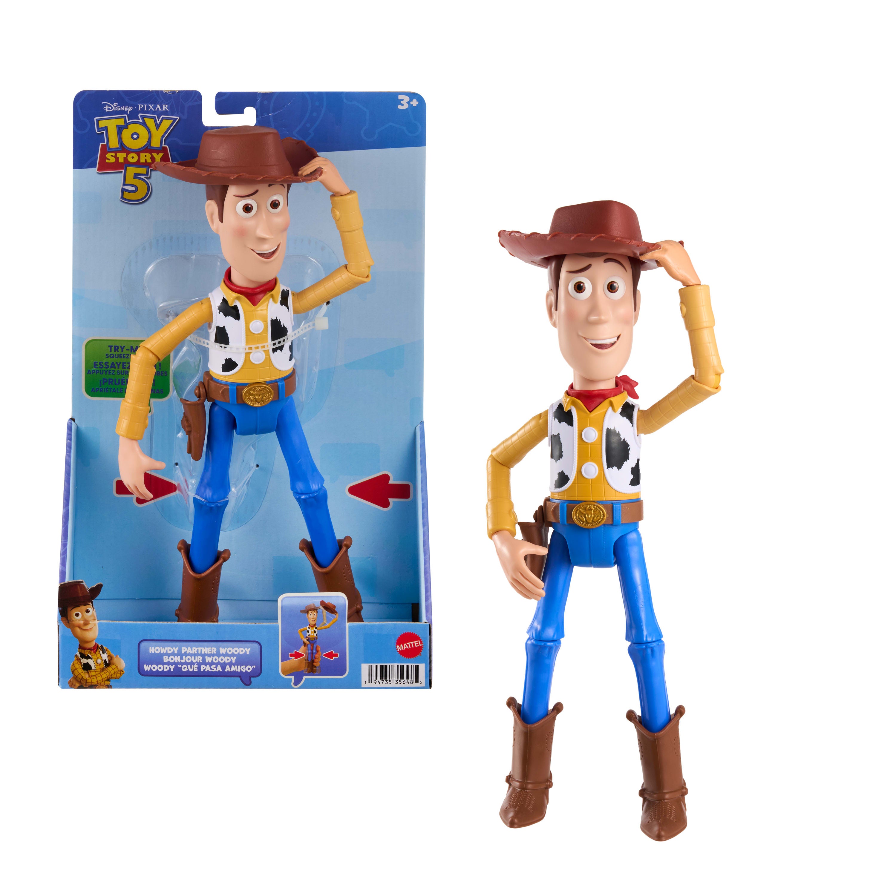 Disney Pixar Toy Story 5 Büyük Boy Şapka Selamlayan Woody Figürü