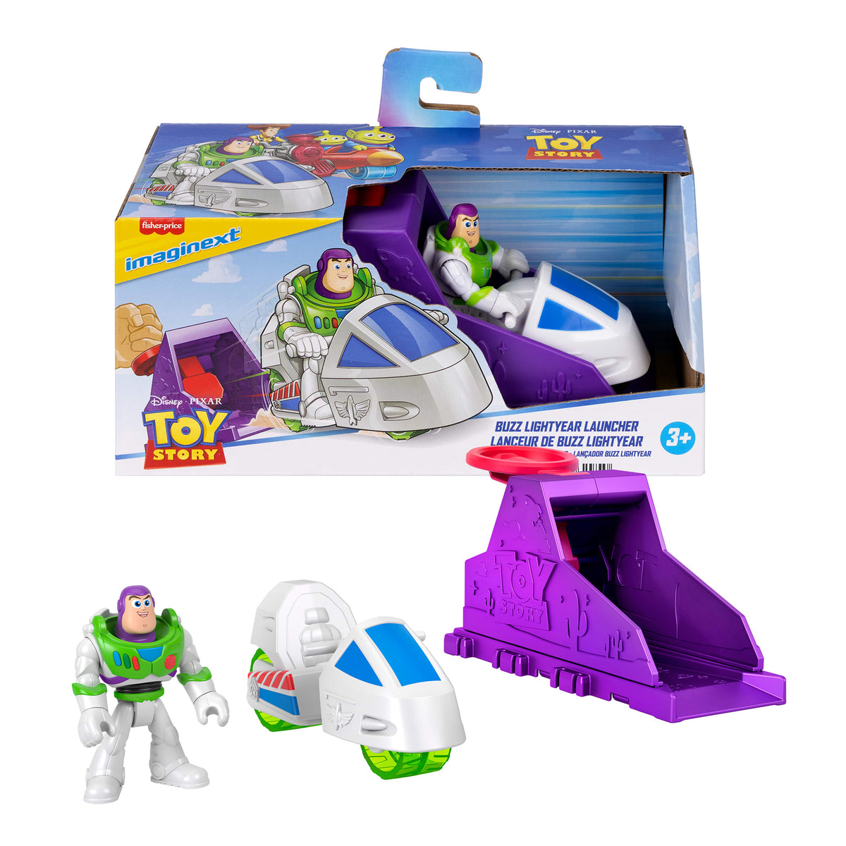 Disney ve Pixar Oyuncak Hikayesi'nden ilham alan Imaginext Fırlatıcı Seti (Stiller çeşitlilik gösterebilir)