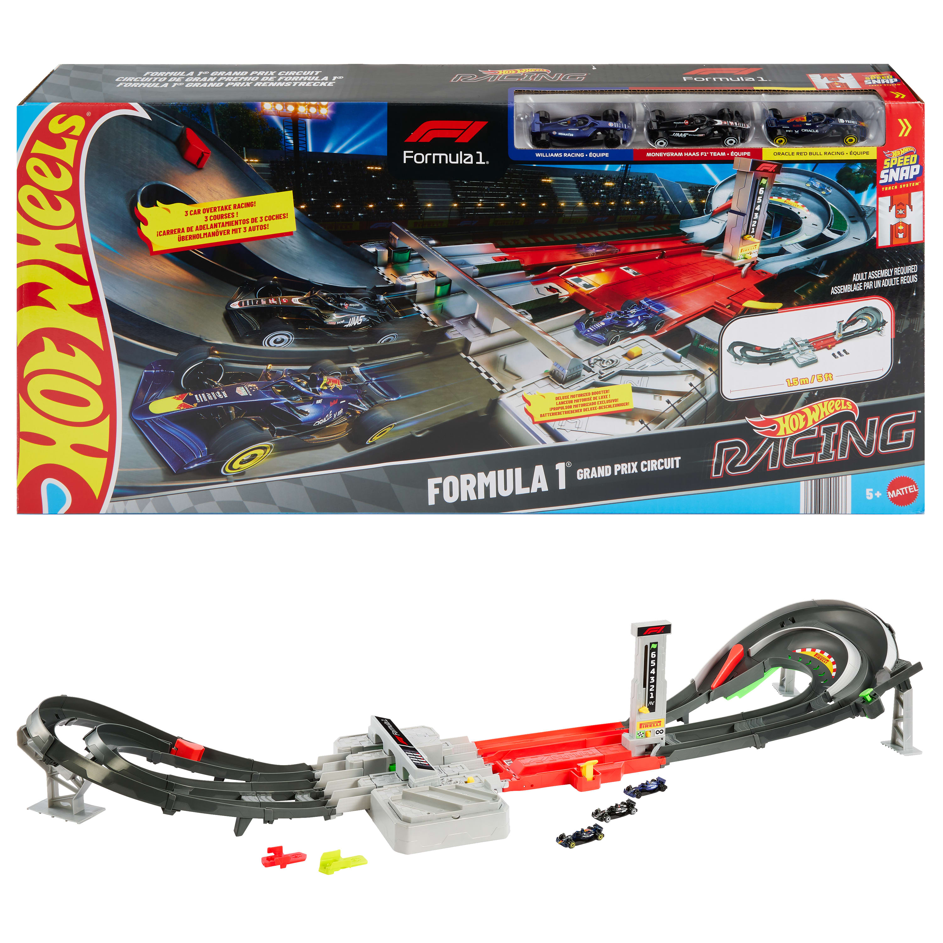 Hot Wheels Formula 1 Grand Prix Yarış Pisti (3 Araçlı Set)