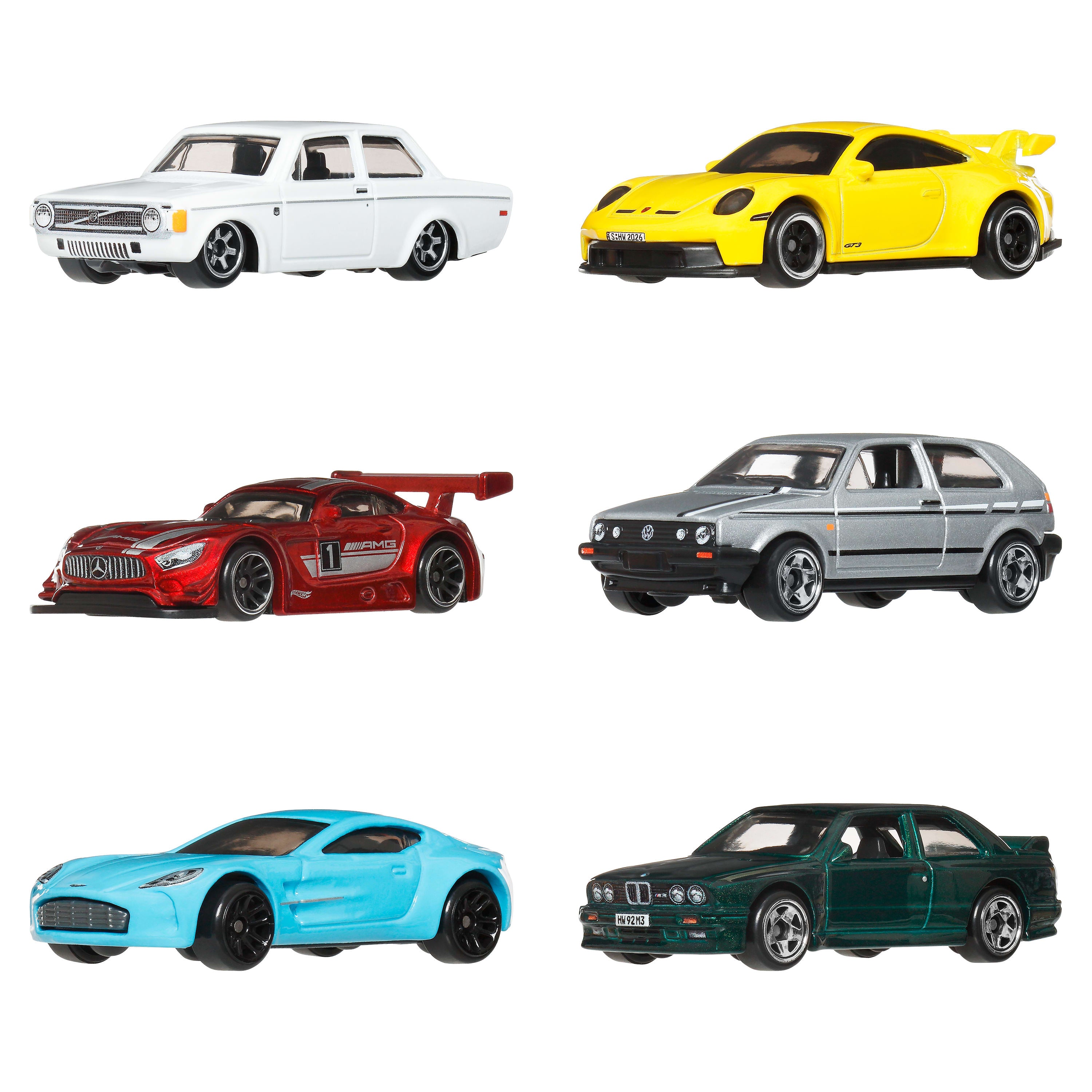 Hot Wheels Silver Series Euro Style 6'lı Araba Seti