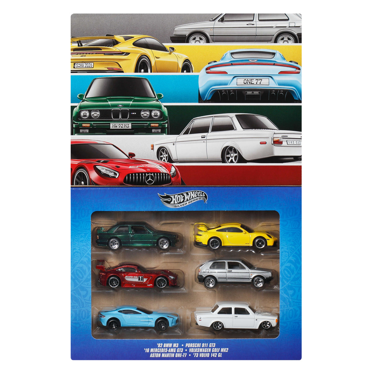 Hot Wheels Silver Series Euro Style 6'lı Araba Seti