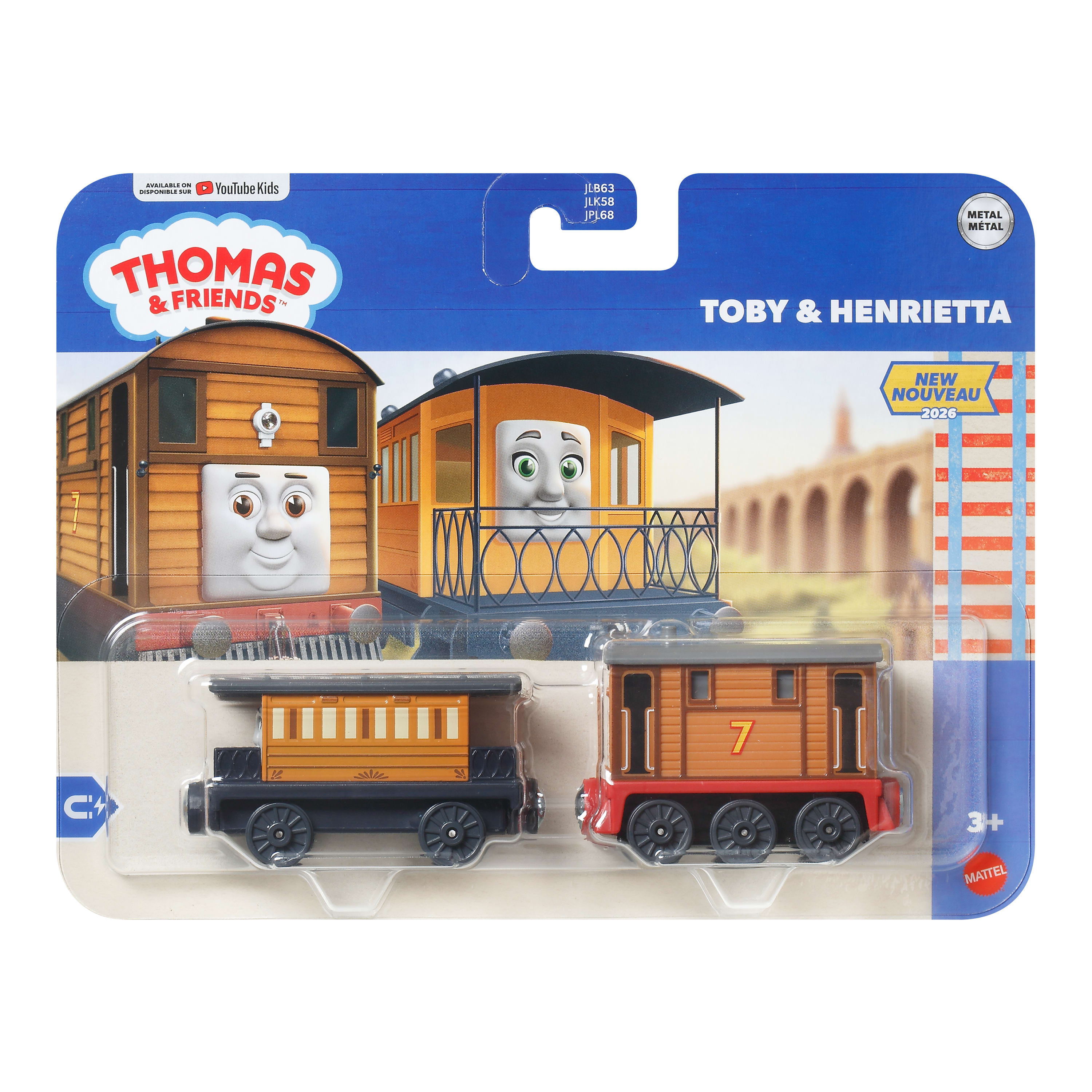 Thomas & Friends Die-Cast Toby & Henrietta İkili Tren