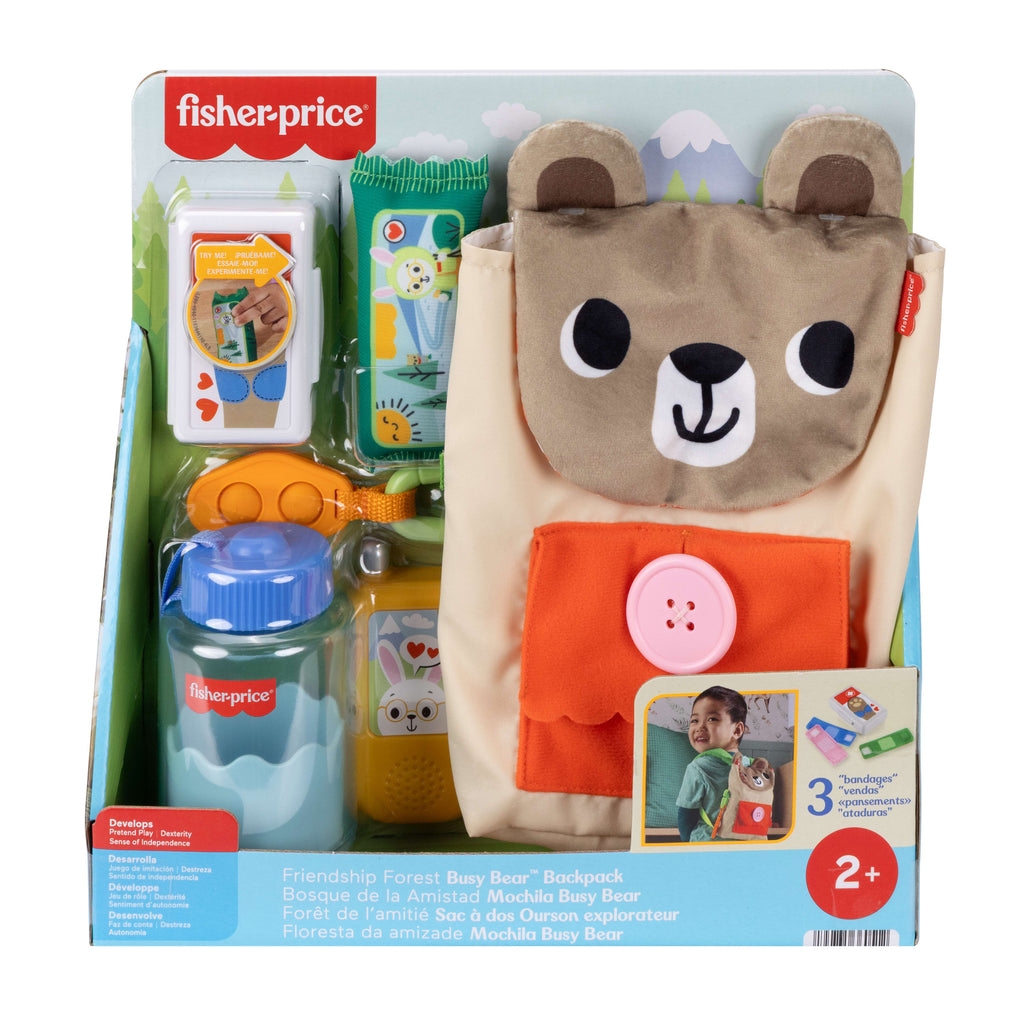 Fisher-Price Orman Dostları Sırt Çantalı Ayıcık Aktivite Oyuncağı