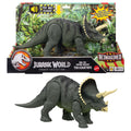 Jurassic World Triceratops Figürü, 1990'lardan ilham alan ve kükreyen dinozor figürü
