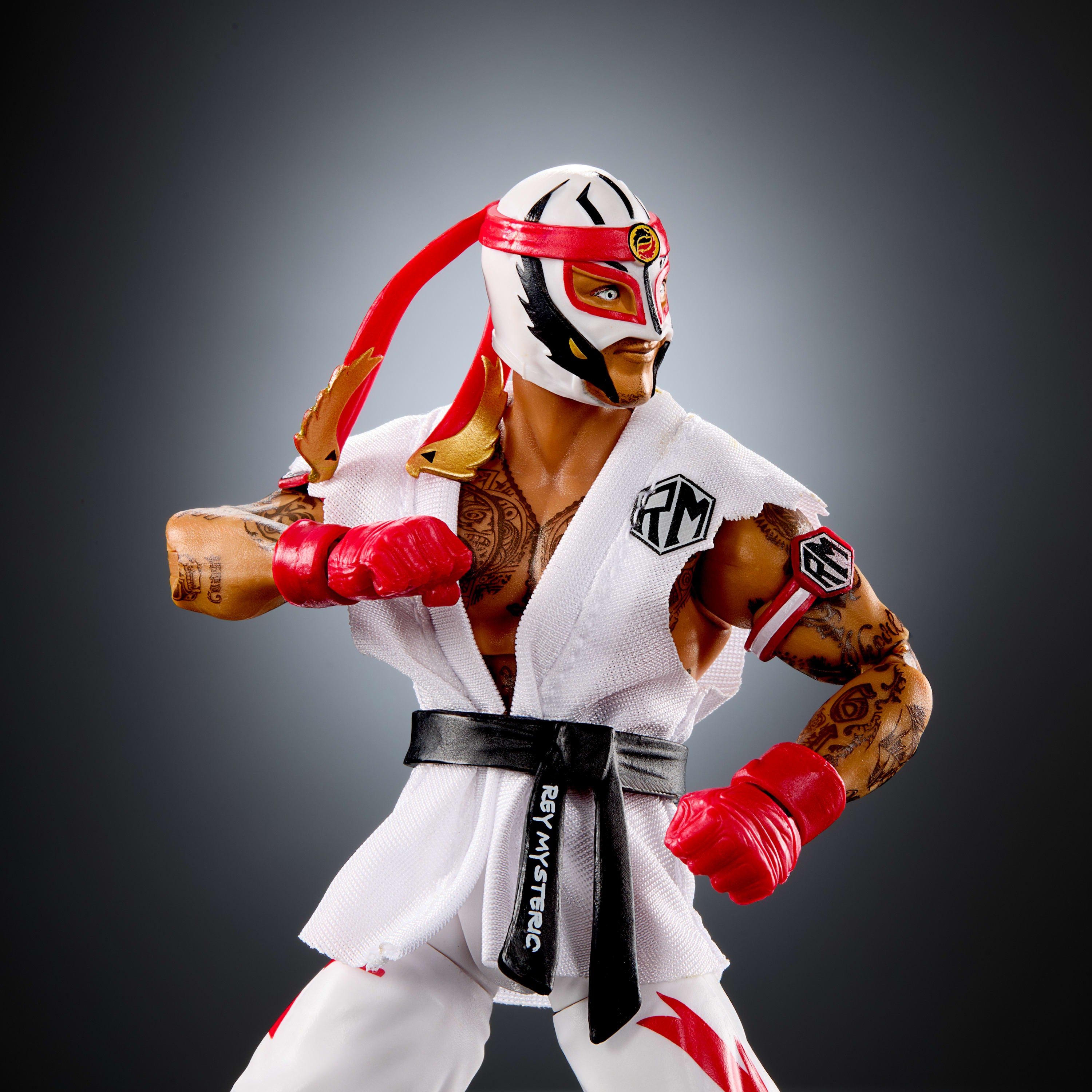 WWE x Street Fighter Rey Mysterio (Ryu) Elite Koleksiyon Figürü