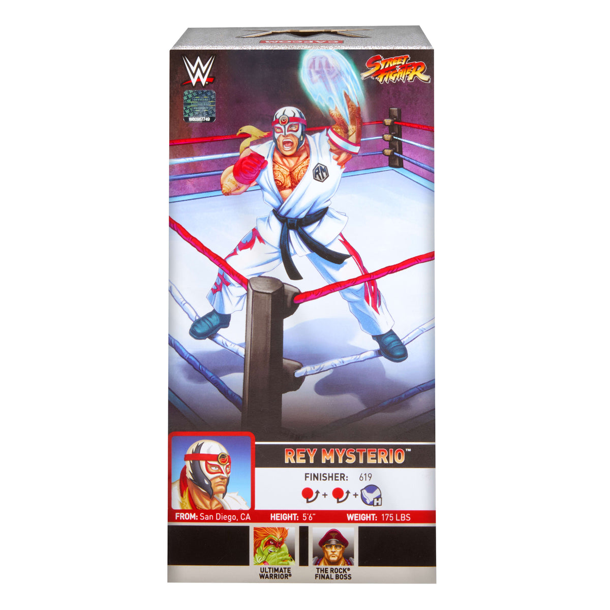 WWE x Street Fighter Rey Mysterio (Ryu) Elite Koleksiyon Figürü