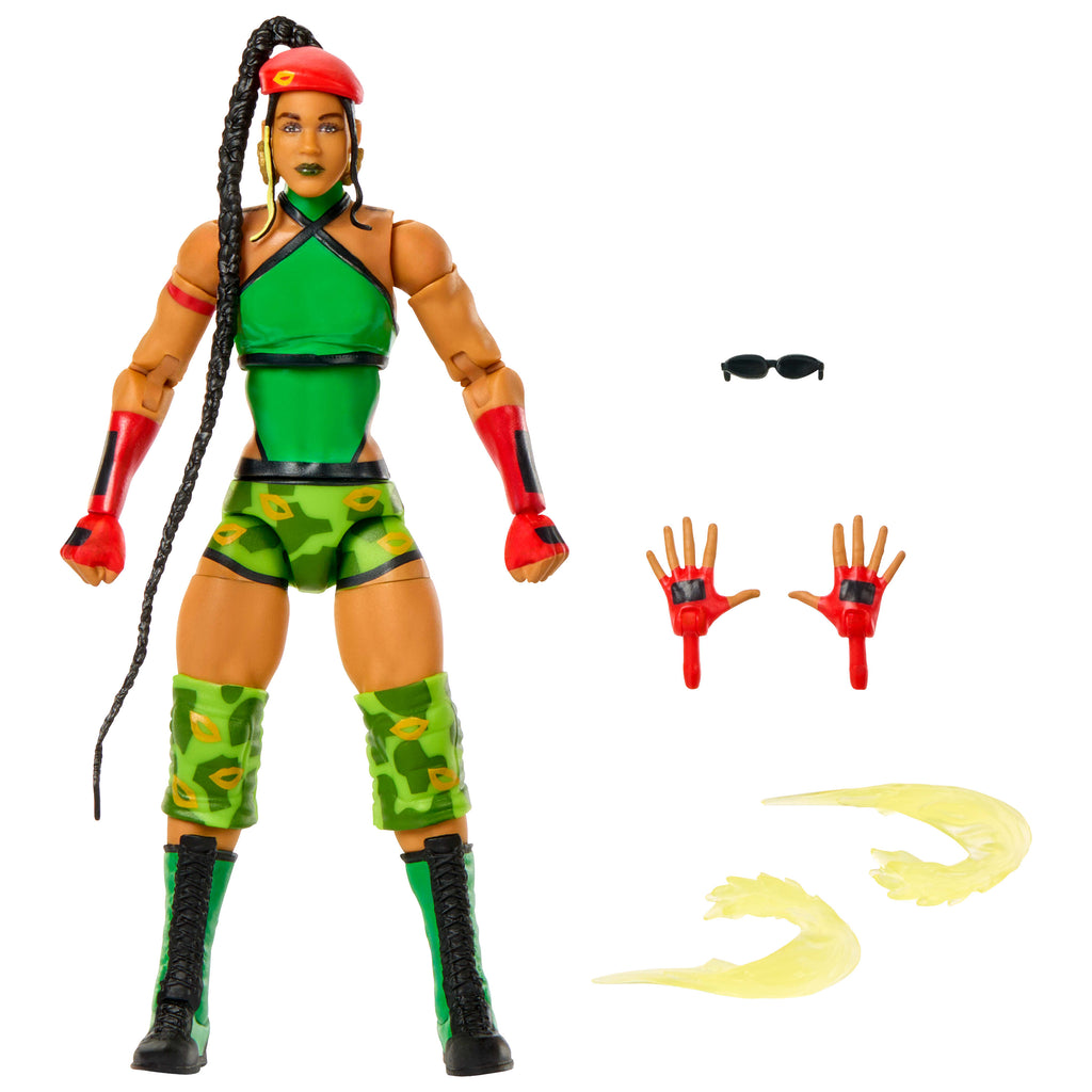 WWE x Street Fighter Bianca Belair (Cammy) Elite Koleksiyon Figürü