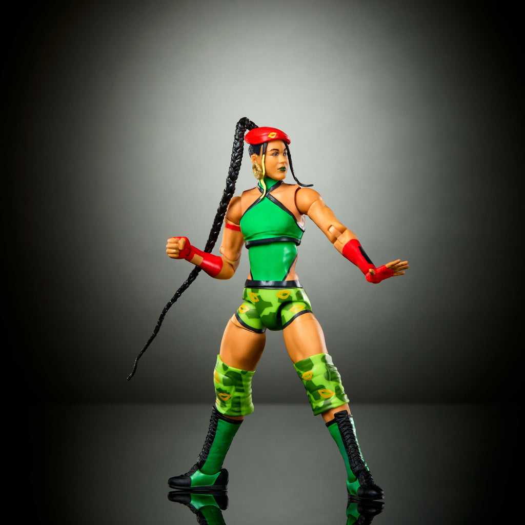 WWE x Street Fighter Bianca Belair (Cammy) Elite Koleksiyon Figürü