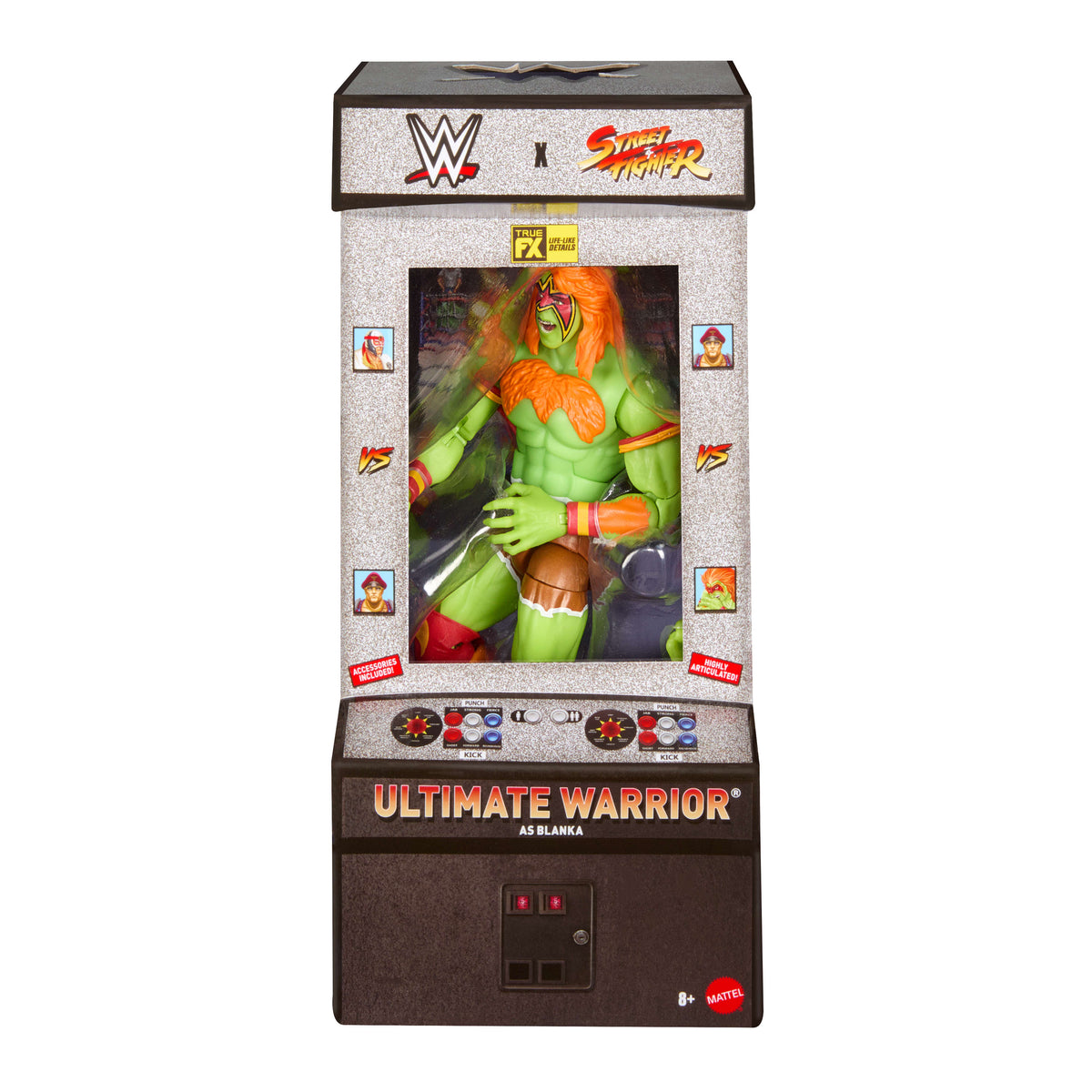WWE x Street Fighter Ultimate Warrior (Blanka) Elite Koleksiyon Figürü
