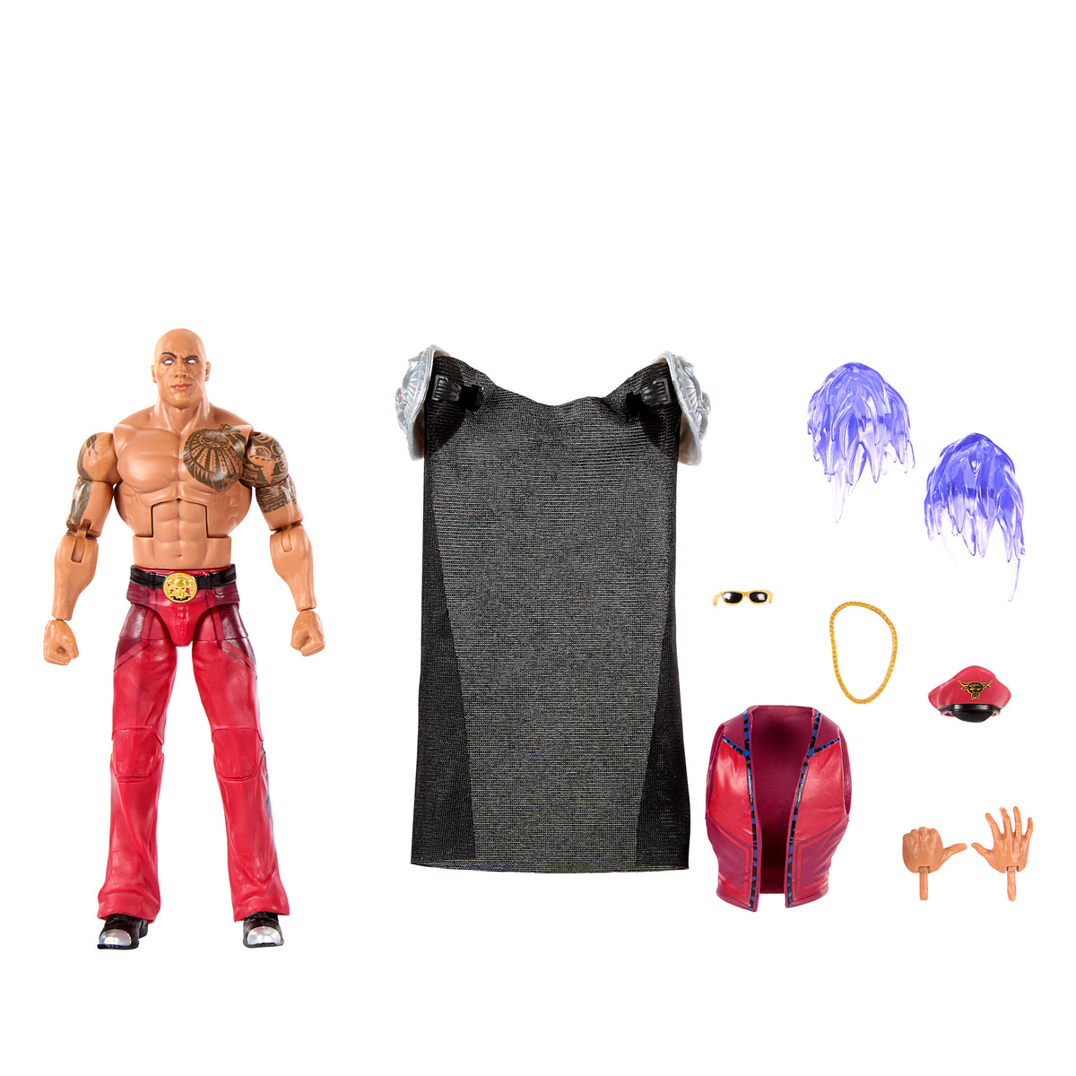 WWE x Street Fighter The Rock Final Boss (M. Bison) Elite Koleksiyon Figürü
