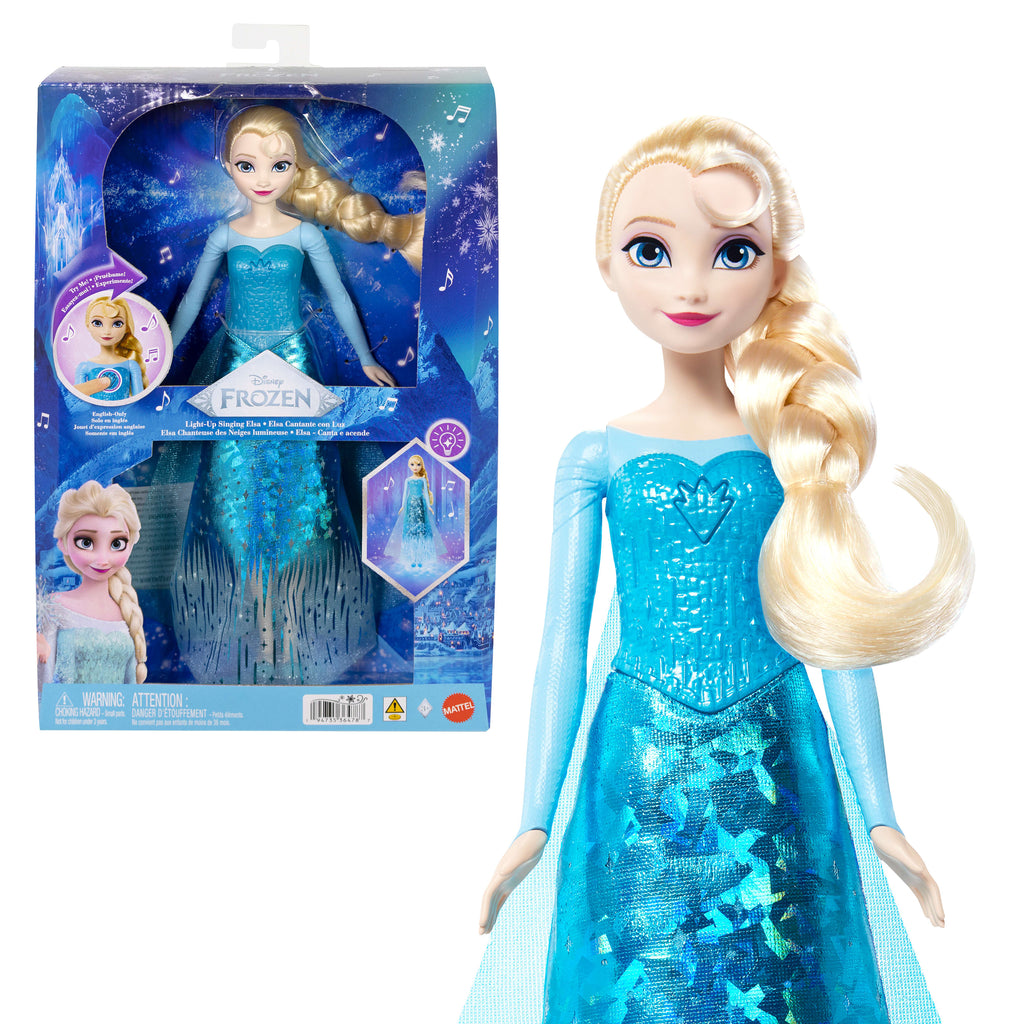 Filmdeki "Let It Go" şarkısını söyleyen ışıklı ve müzikli Disney Karlar Ülkesi Şarkı Söyleyen Elsa Bebek