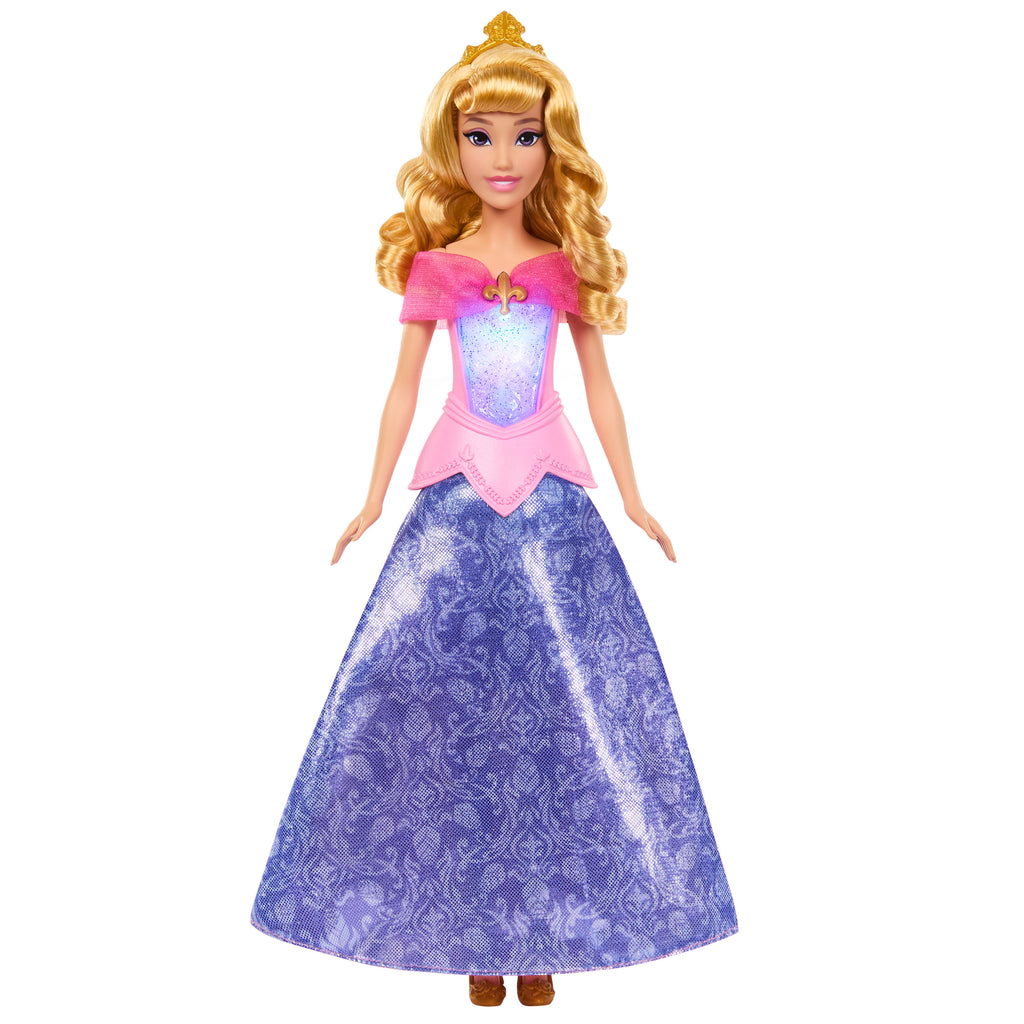 Elbisesi pembeden maviye dönüşen ve ışıldayan Disney Prensesi Aurora bebek