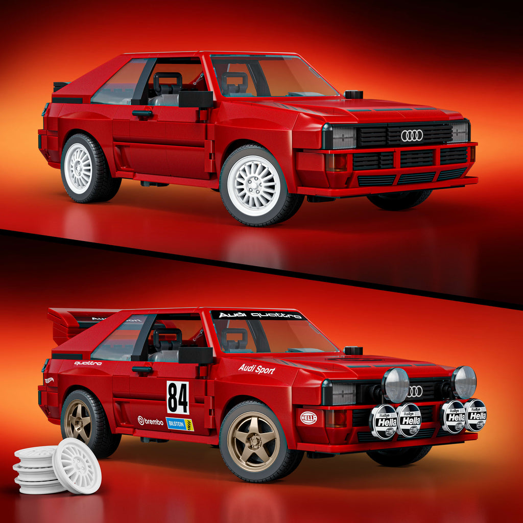 Mattel Brick Shop Hot Wheels '84 Audi Sport Quattro Yapım Seti