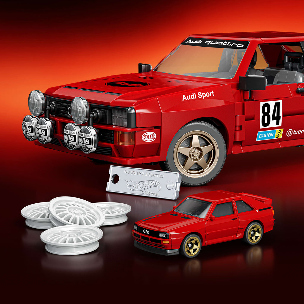 Mattel Brick Shop Hot Wheels '84 Audi Sport Quattro Yapım Seti