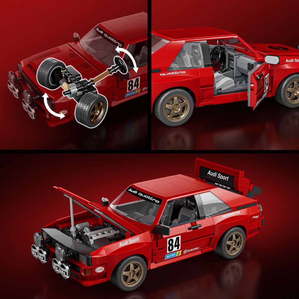 Mattel Brick Shop Hot Wheels '84 Audi Sport Quattro Yapım Seti