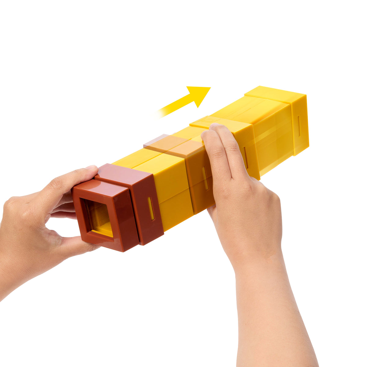 Piksel görüntü veren merceğe sahip Minecraft Piksel Efektli Oyuncak Dürbün, canlandırma oyunları ve kostümler için çocuklara uygun boyutlu aksesuar