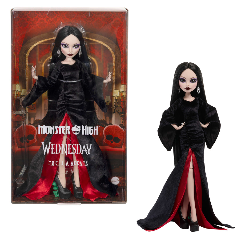 Monster High x Wednesday Morticia Addams Skullector Koleksiyon Bebeği