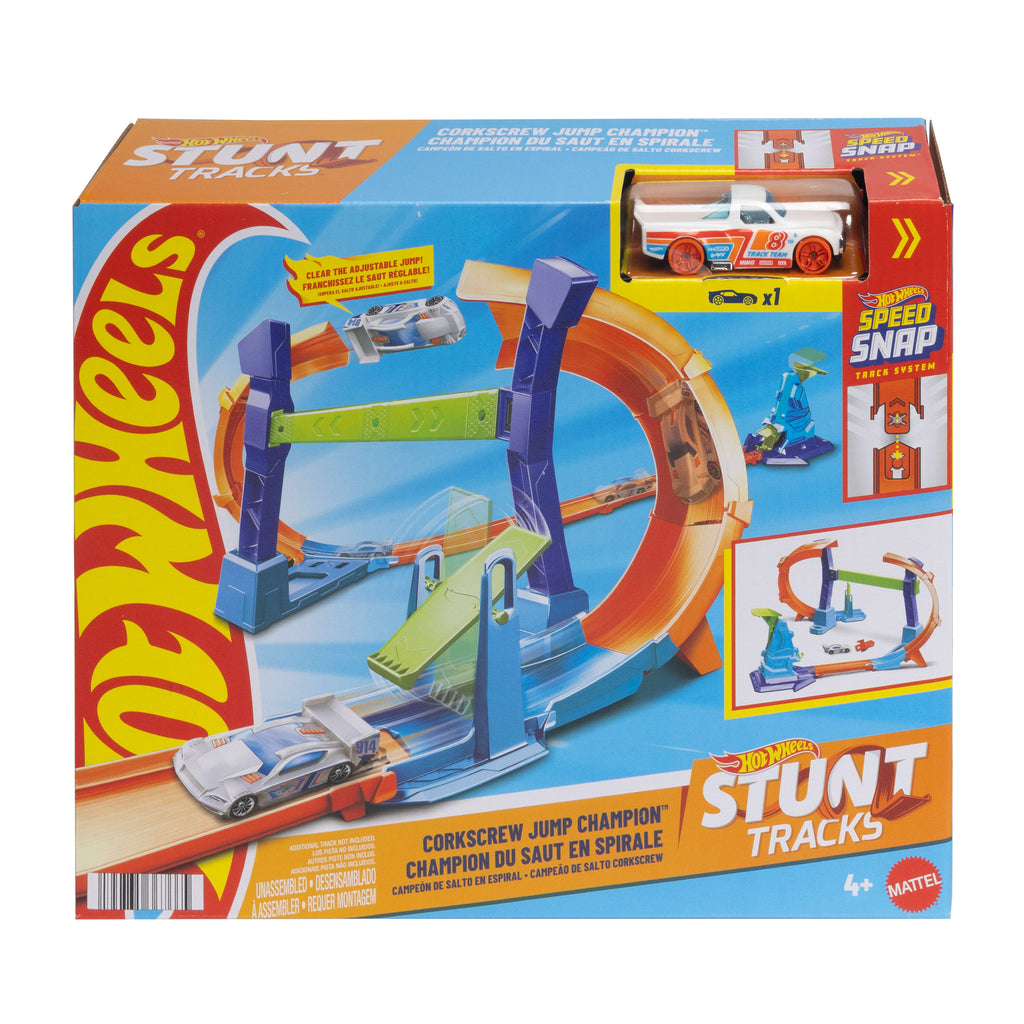 Hot Wheels Çoklu Çarpışma Loop ve Atlama Yarış Pisti Seti (1:64 Arabalı)