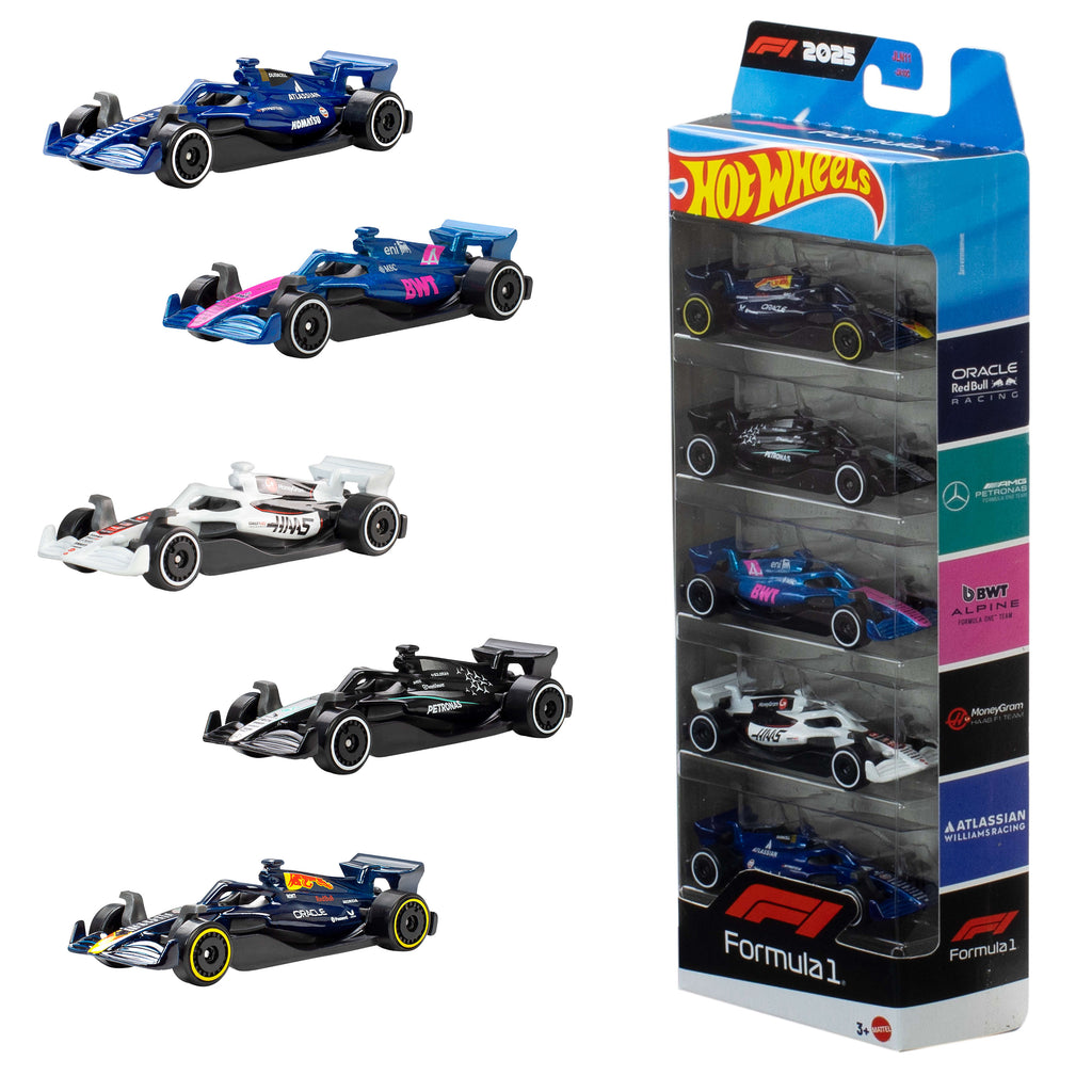 Hot Wheels Formula 1 Yarış Takımı 5'li Araba Seti