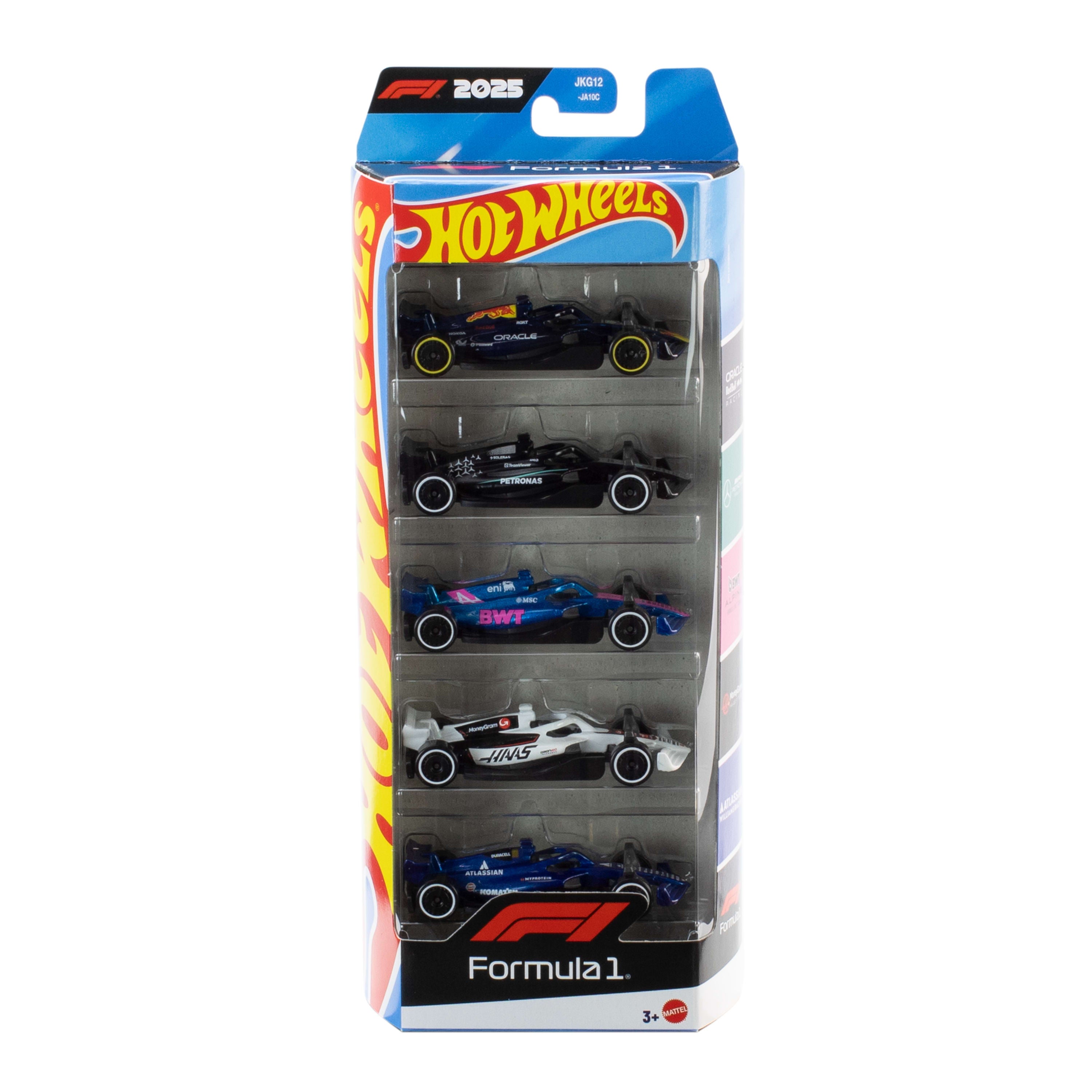 Hot Wheels Formula 1 Yarış Takımı 5'li Araba Seti