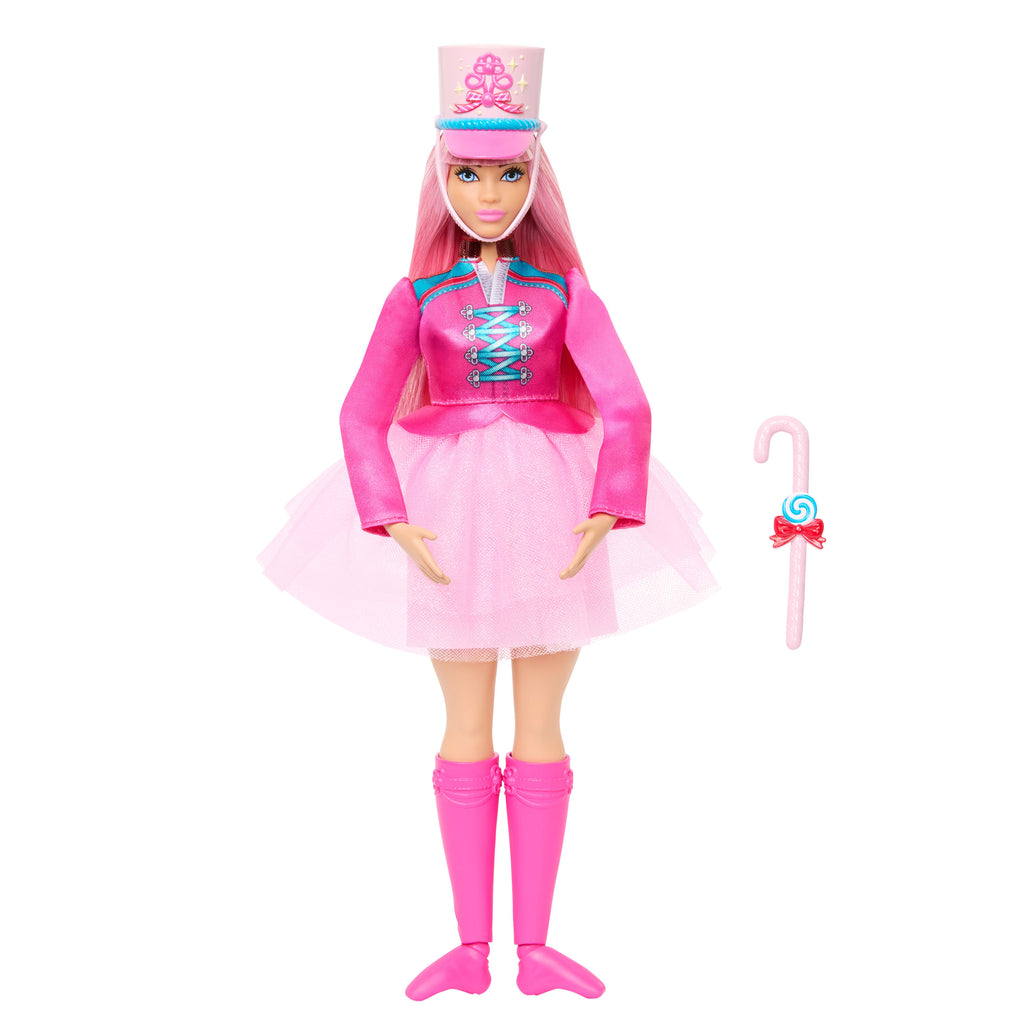 Eklemli ayak bileklerine sahip Barbie Fındıkkıran Balesinde Daisy Balerin bebek ve baston şeker oyuncağı